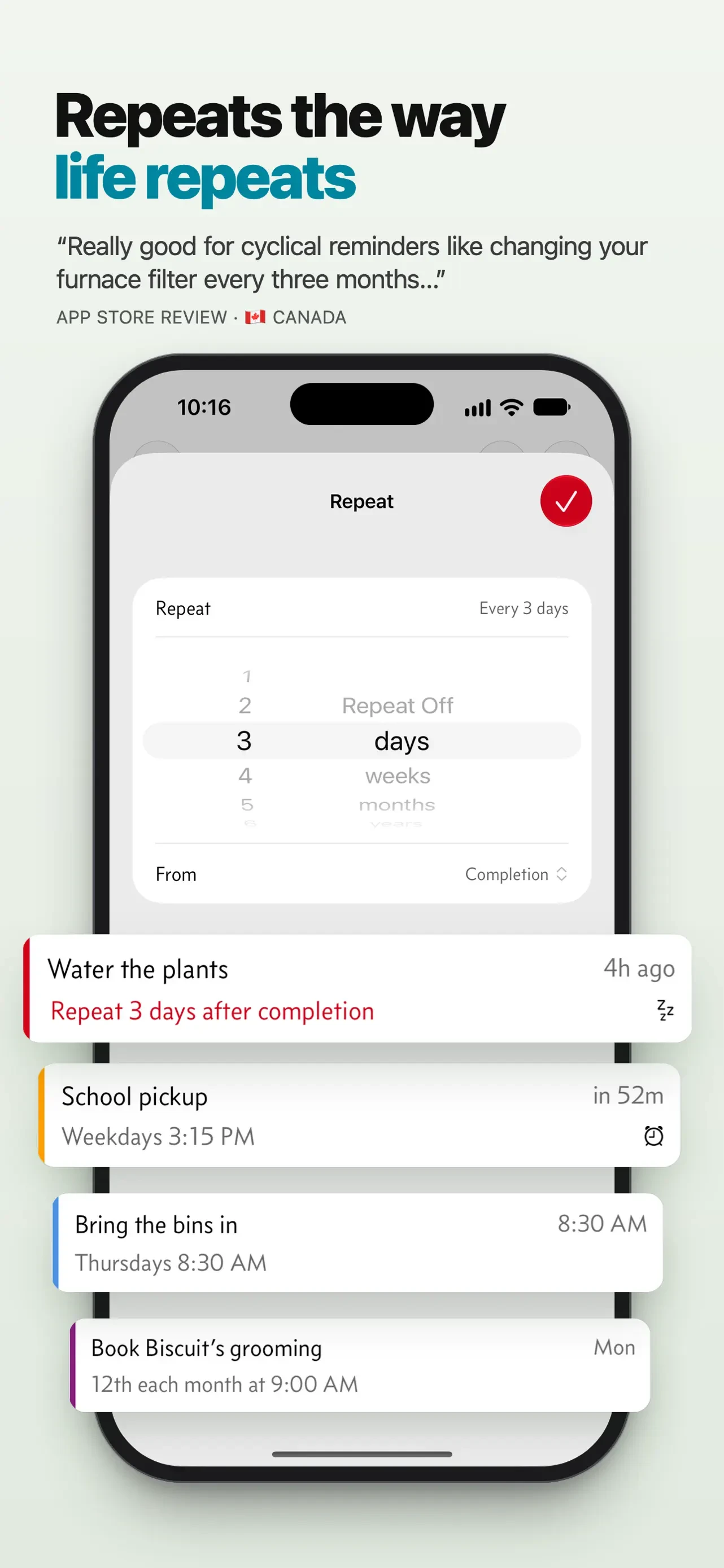 Due - Reminders & Timers app store screenshot 6 — Productivity (iOS)