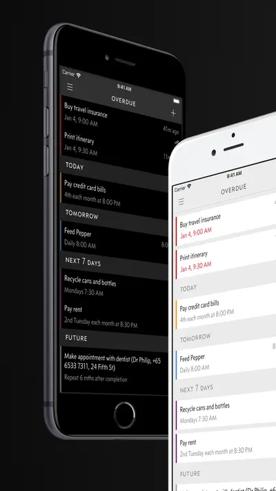 Due - Reminders & Timers app store screenshot 1 — Productivity (iOS)
