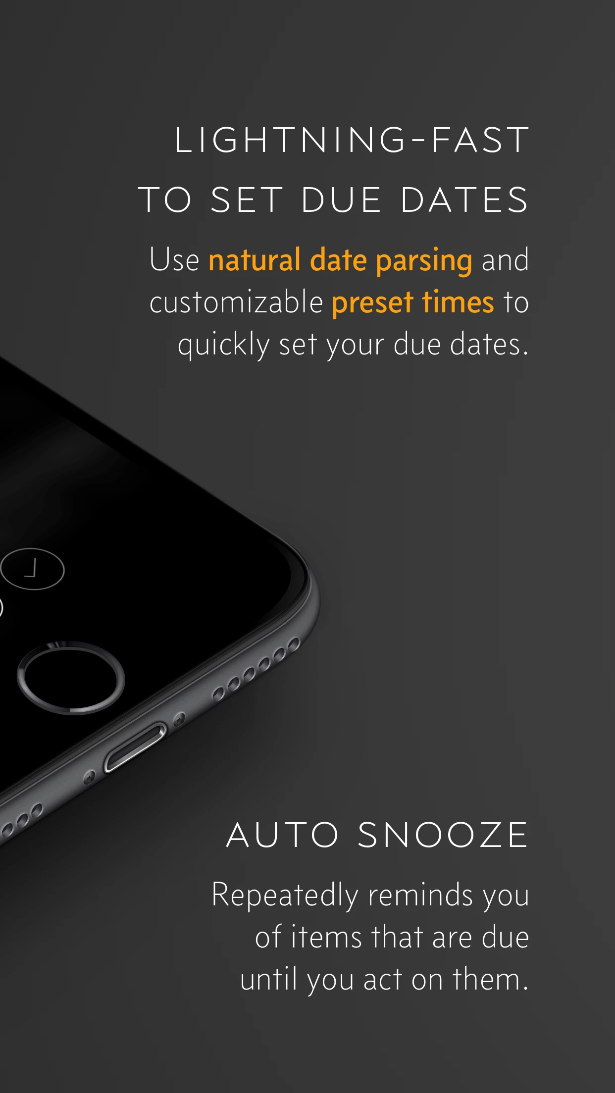 Due - Reminders & Timers app store screenshot 4 — Productivity (iOS)