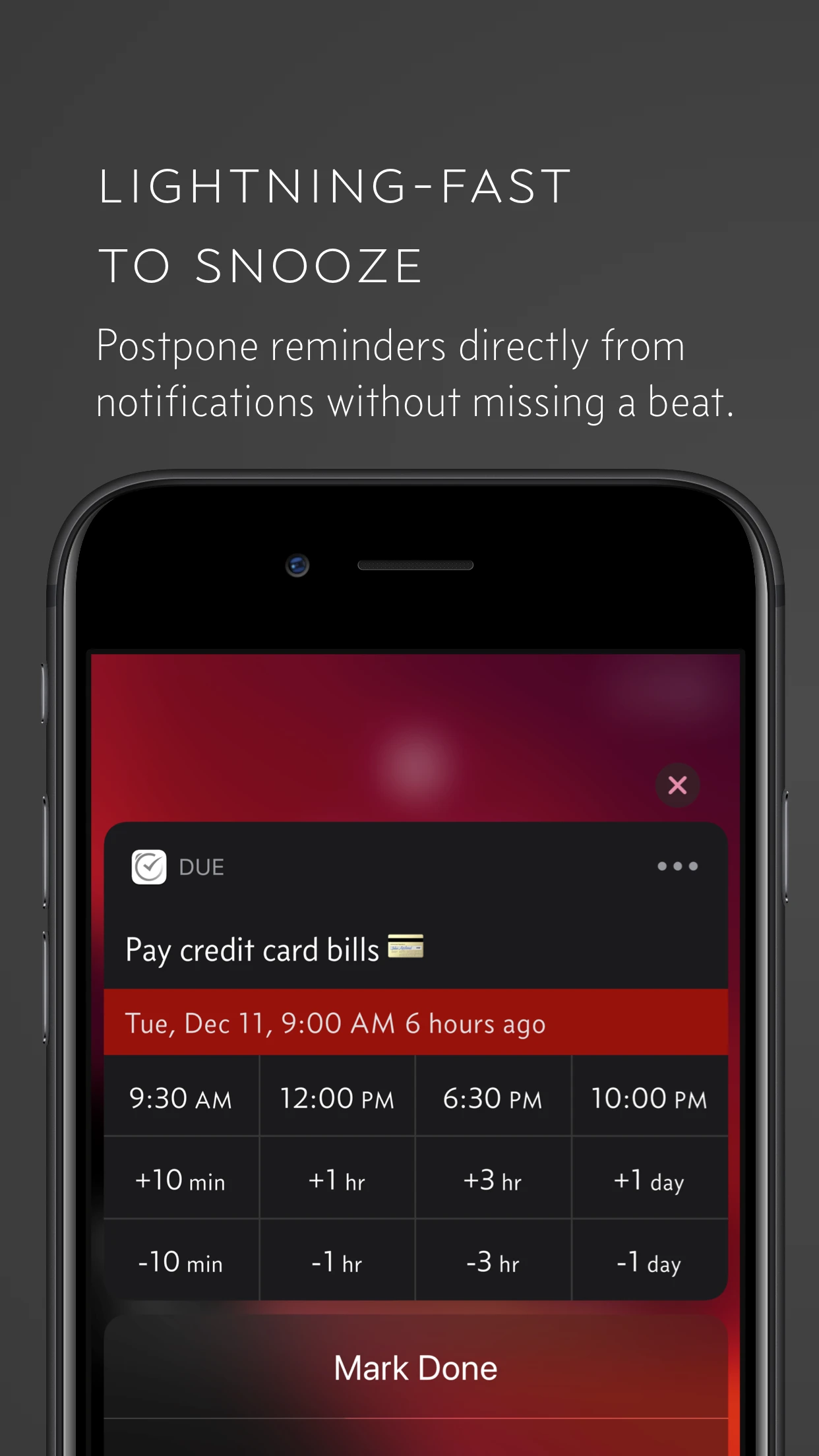 Due - Reminders & Timers app store screenshot 5 — Productivity (iOS)
