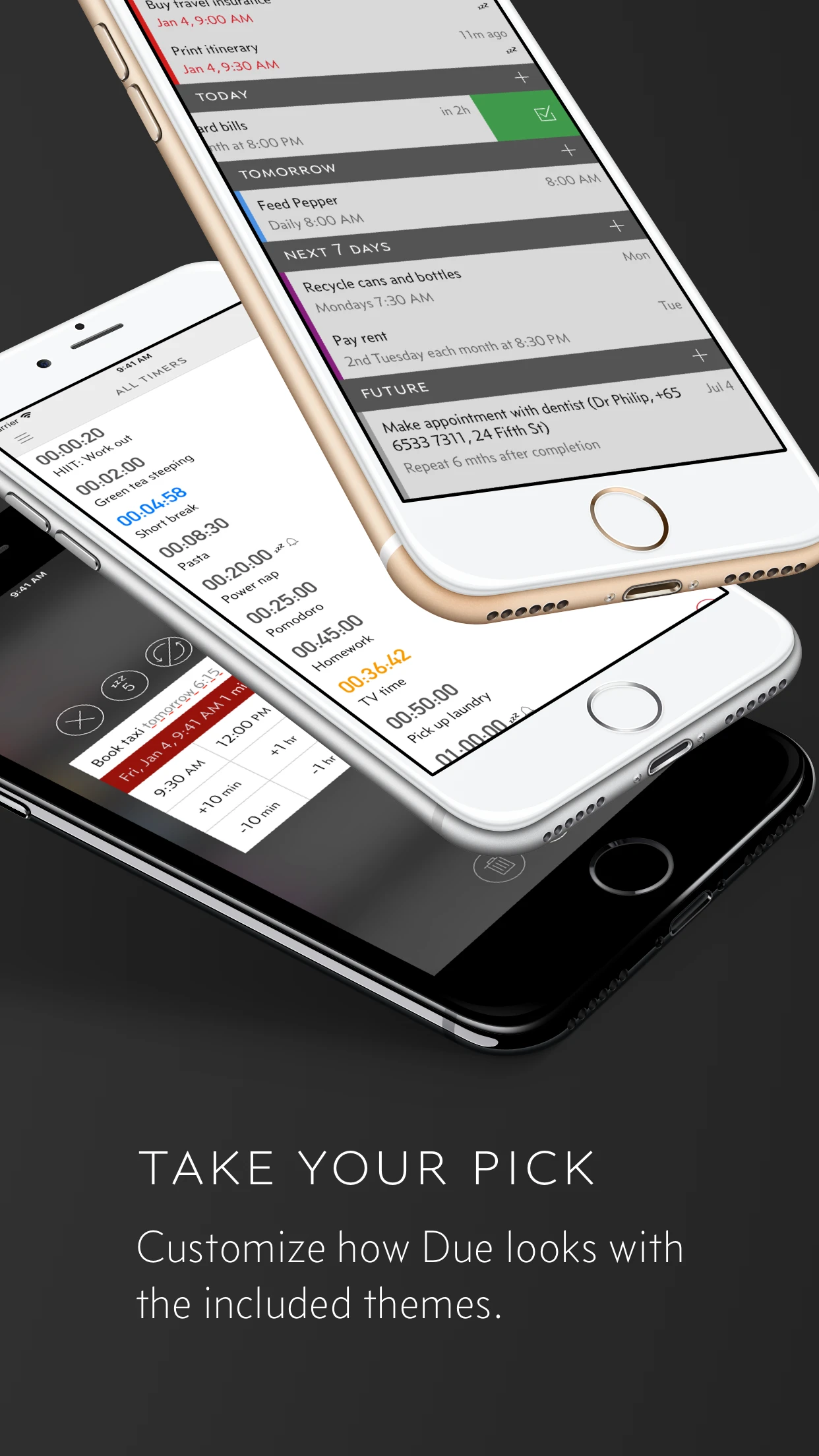 Due - Reminders & Timers app store screenshot 8 — Productivity (iOS)