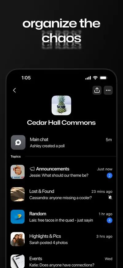 GroupMe app store screenshot 3 — Social Networking (iOS)
