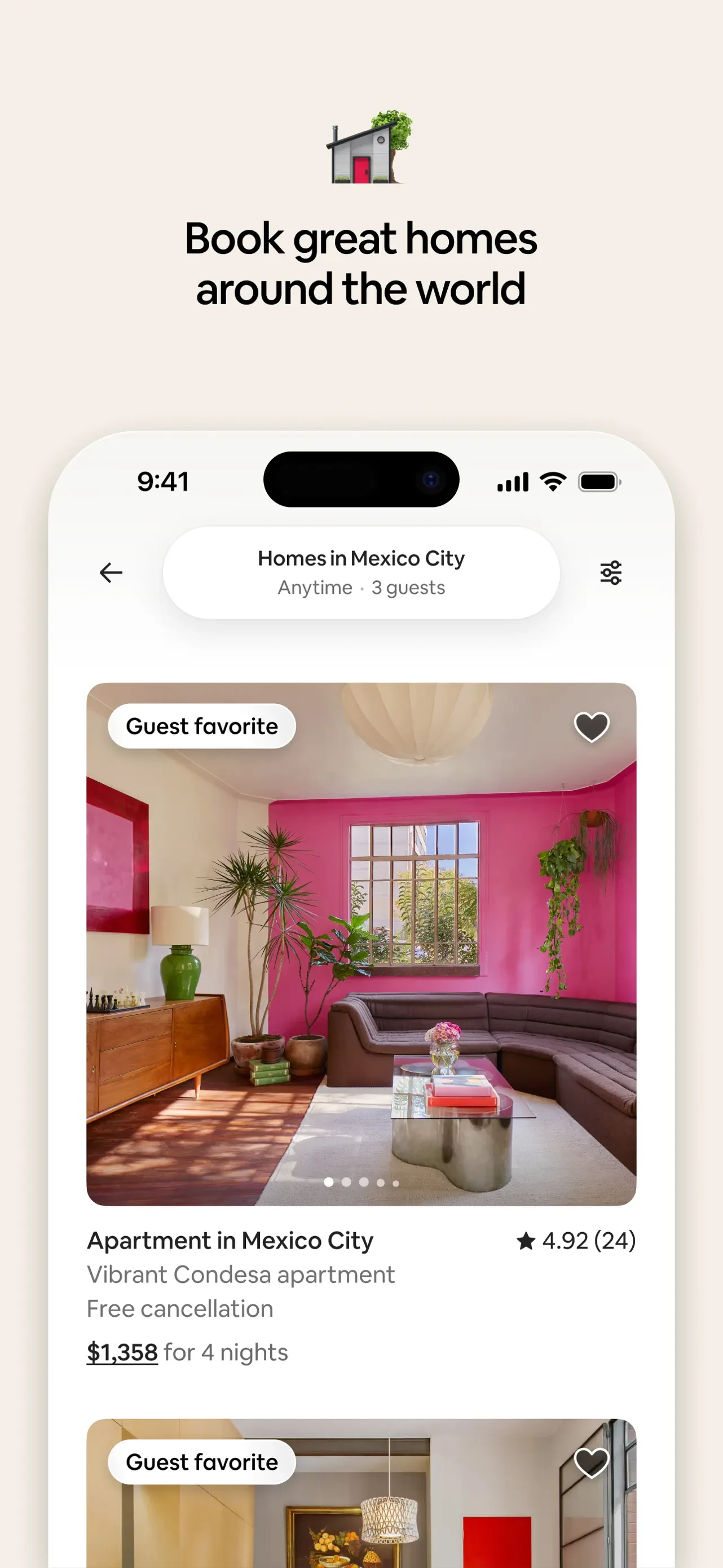 Airbnb app store screenshot 2 — Travel (iOS)