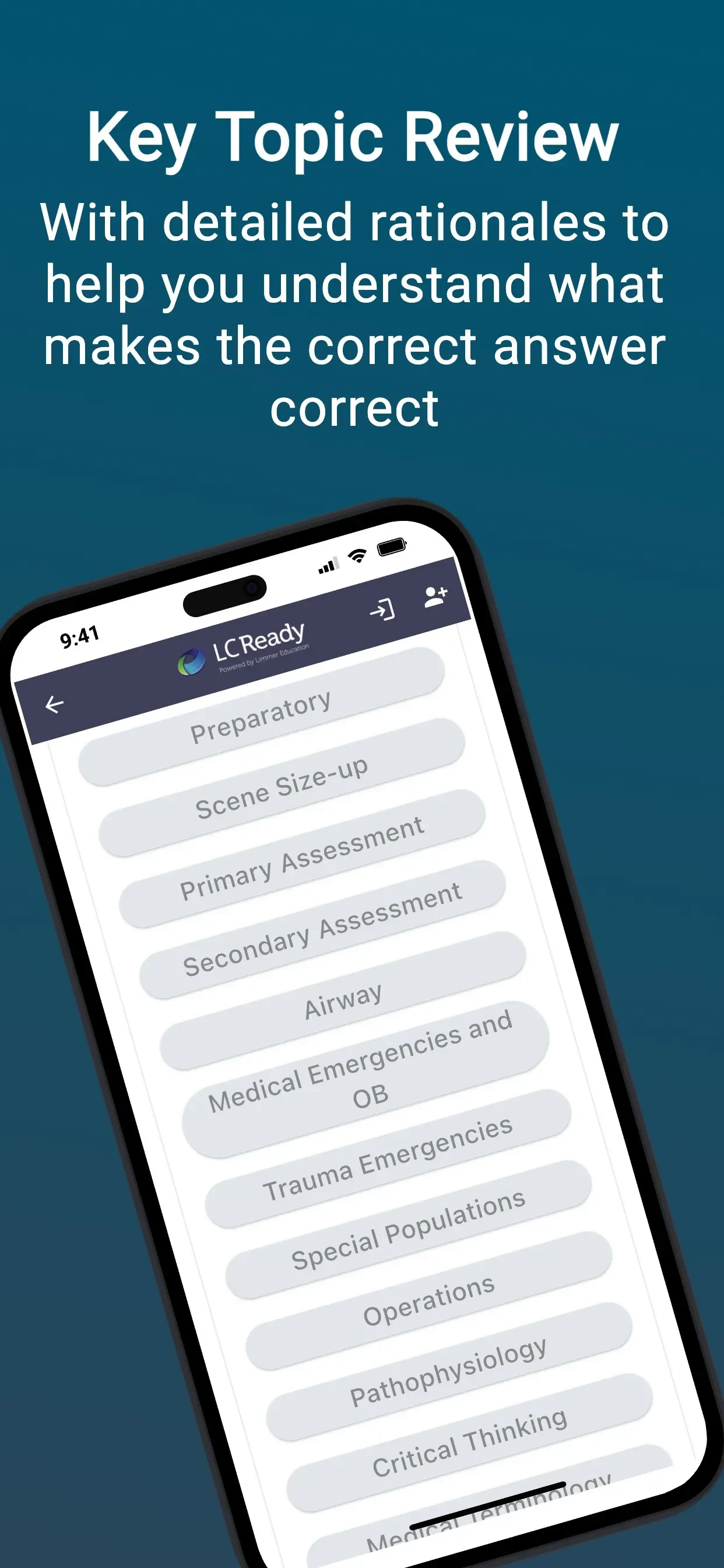 EMT Review Plus app store screenshot 4 — Medical (iOS)