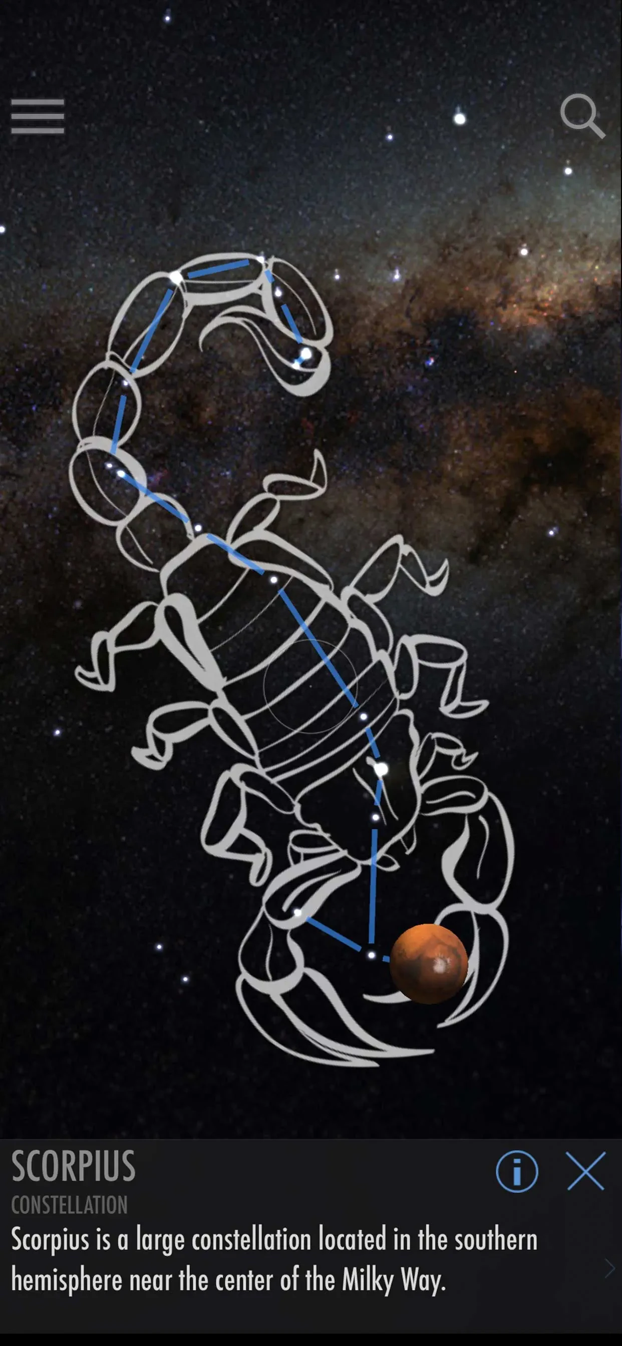 SkyView® app store screenshot 2 — Education (iOS)