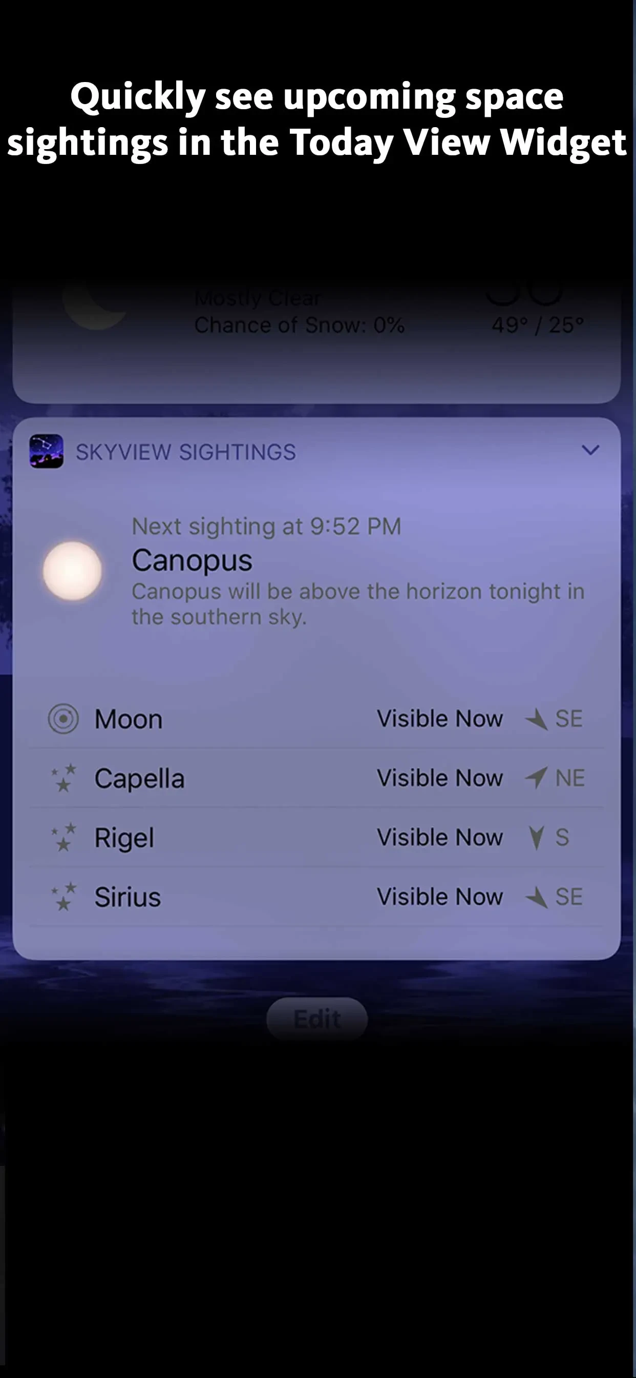 SkyView® app store screenshot 3 — Education (iOS)