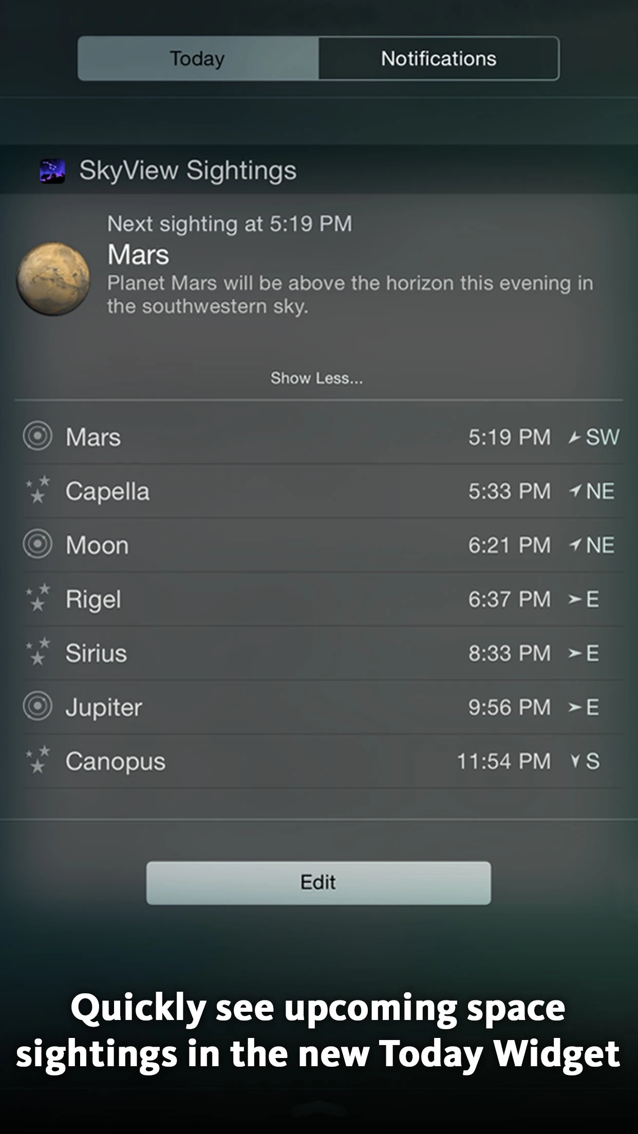 SkyView® app store screenshot 3 — Education (iOS)