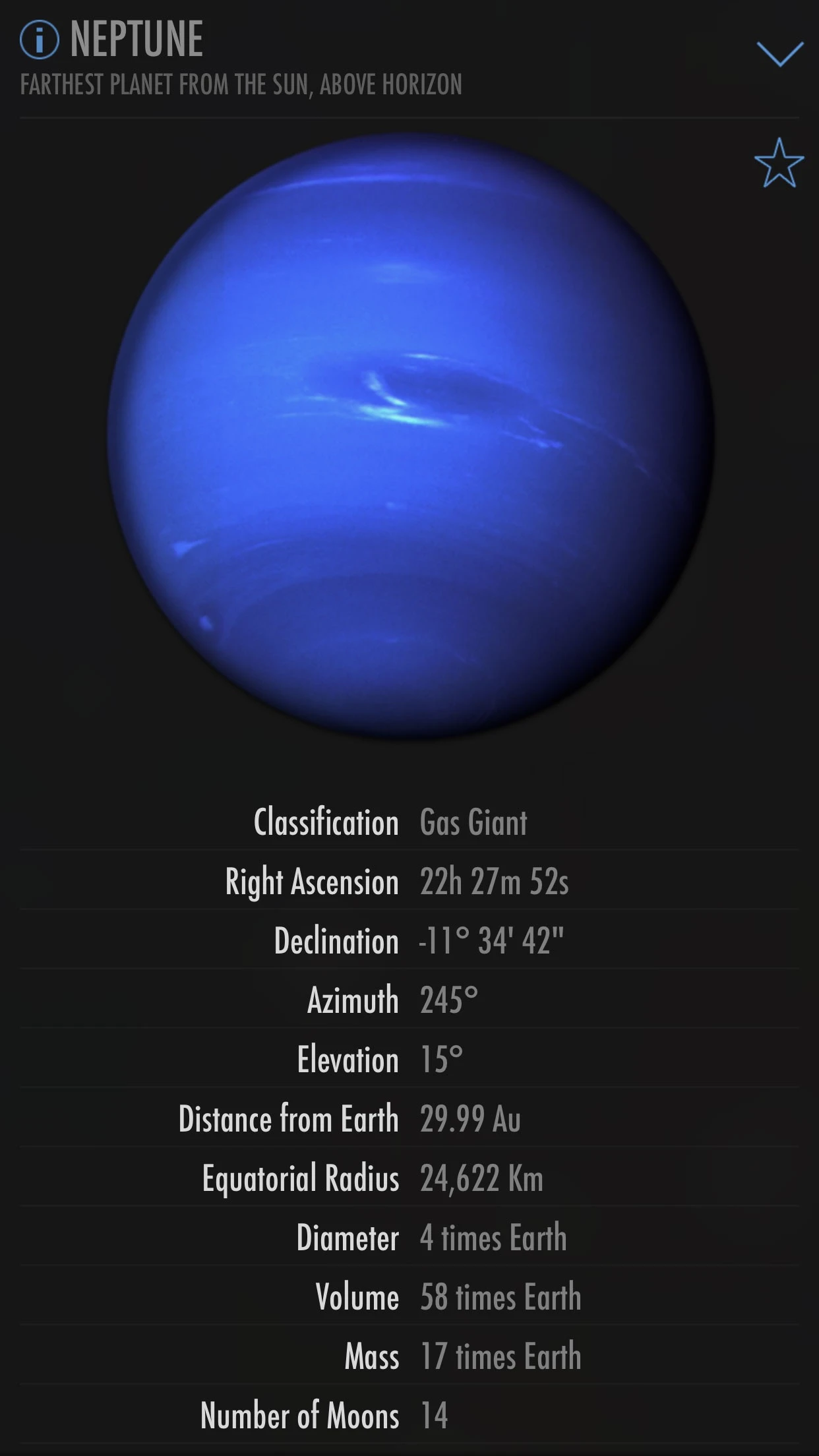 SkyView® app store screenshot 4 — Education (iOS)
