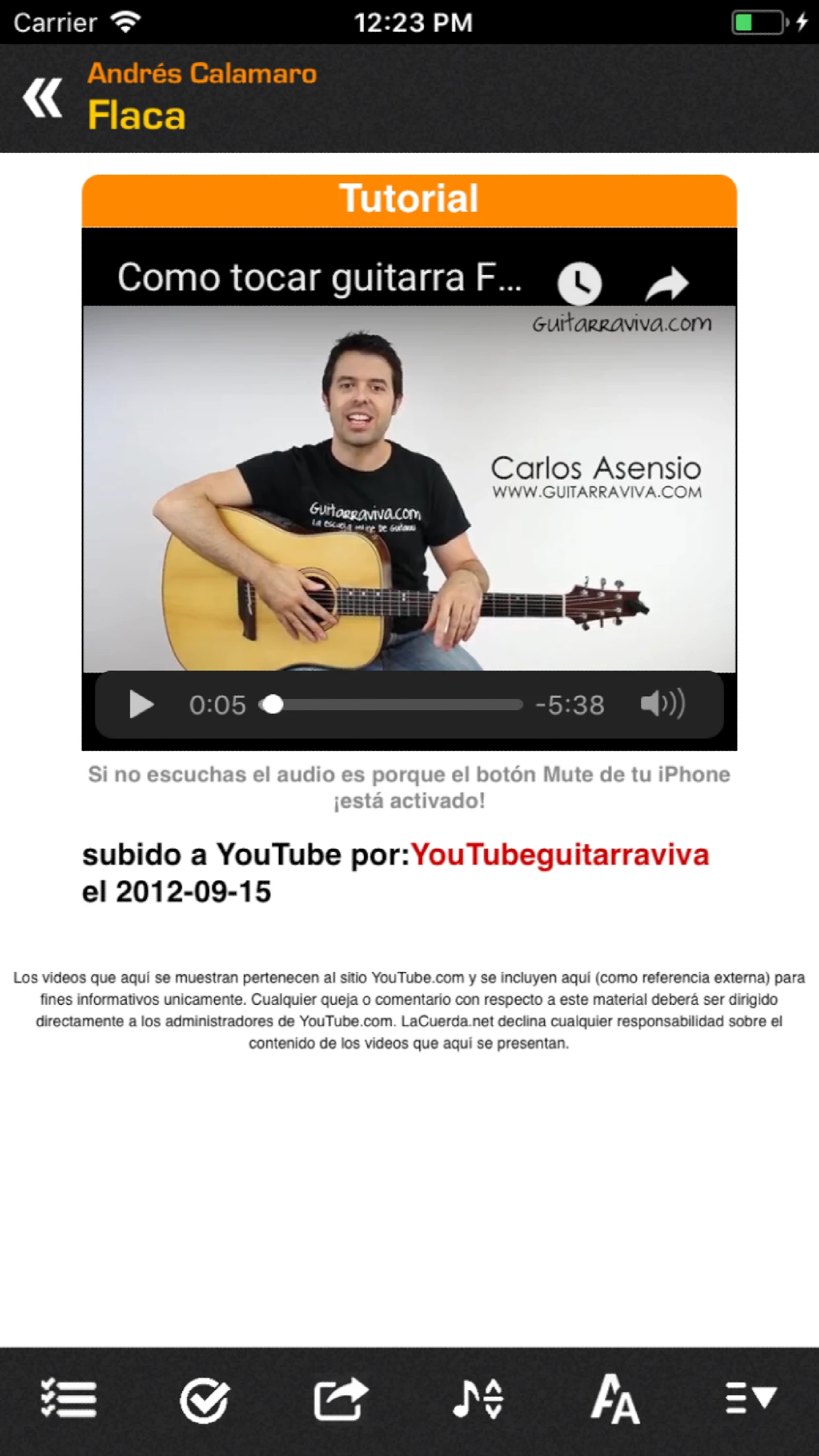 LaCuerda [PRO] app store screenshot 5 — Entertainment (iOS)