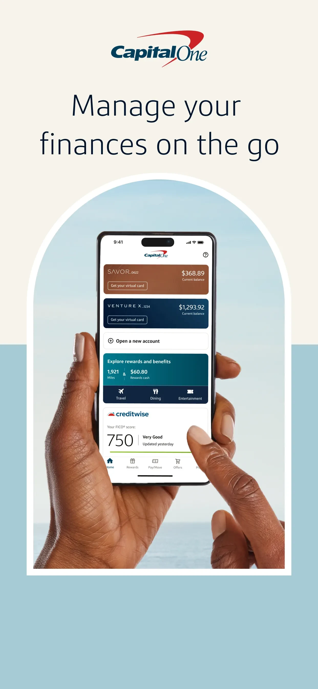 Capital One Mobile app store screenshot 1 — Finance (iOS)