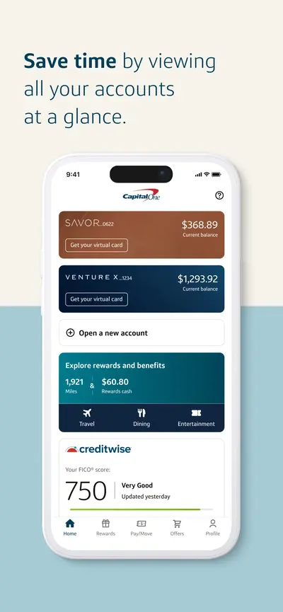 Capital One Mobile app store screenshot 4 — Finance (iOS)