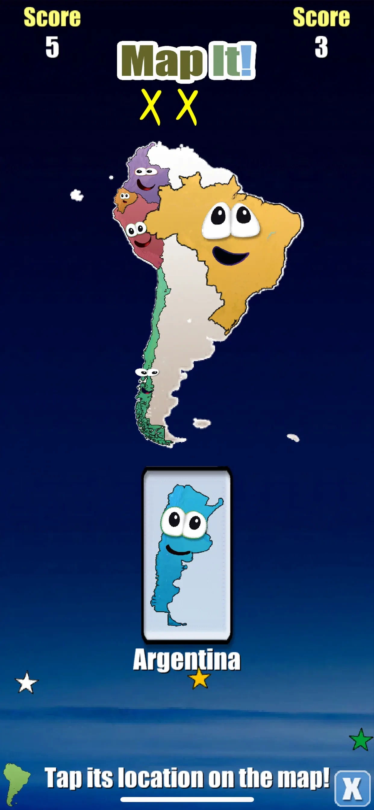 Stack the Countries® app store screenshot 3 — Education (iOS)