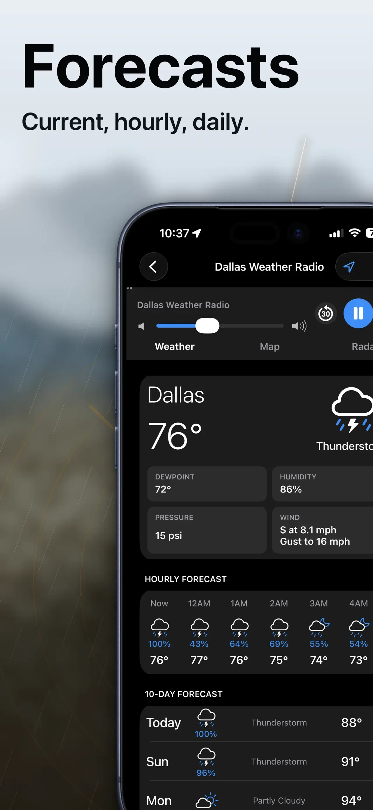 NOAA Weather Radio app store screenshot 1 — Unknown (iOS)