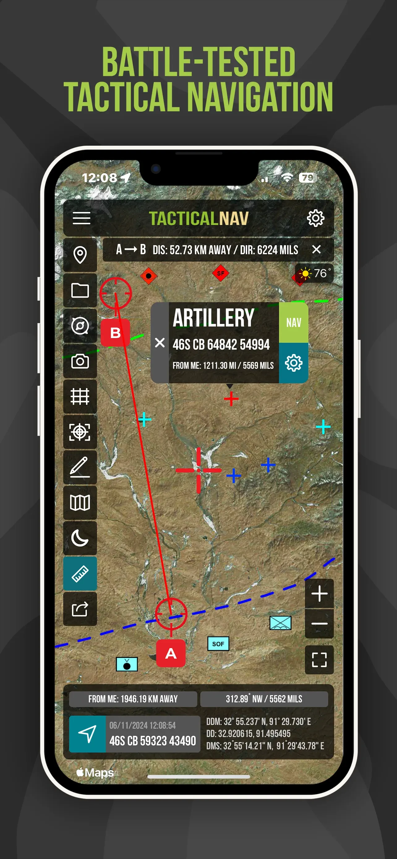 Tactical NAV app store screenshot 1 — Unknown (iOS)