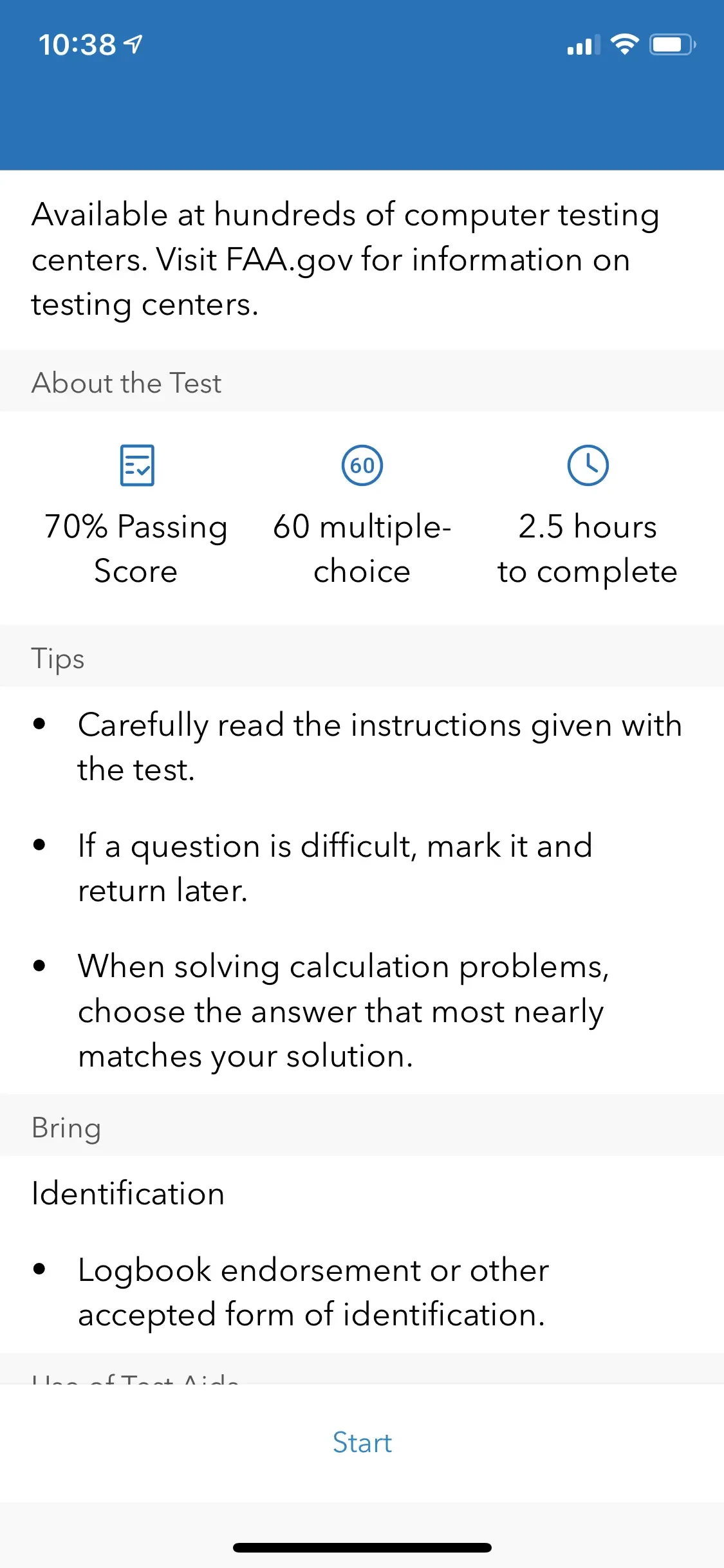 Private Pilot Test Prep app store screenshot 5 — Unknown (iOS)