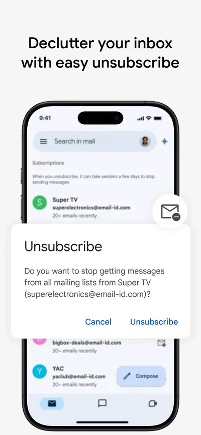 Gmail - Email by Google app store screenshot 3 — Productivity (iOS)