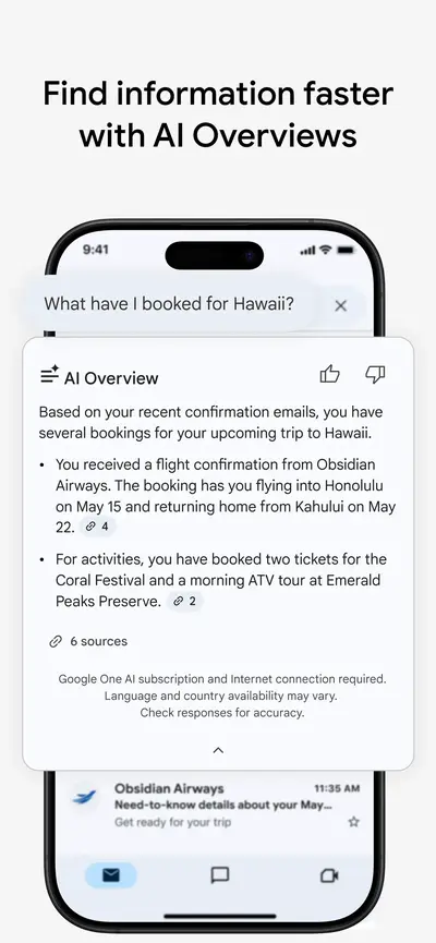 Gmail - Email by Google app store screenshot 4 — Productivity (iOS)