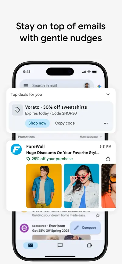 Gmail - Email by Google app store screenshot 9 — Productivity (iOS)
