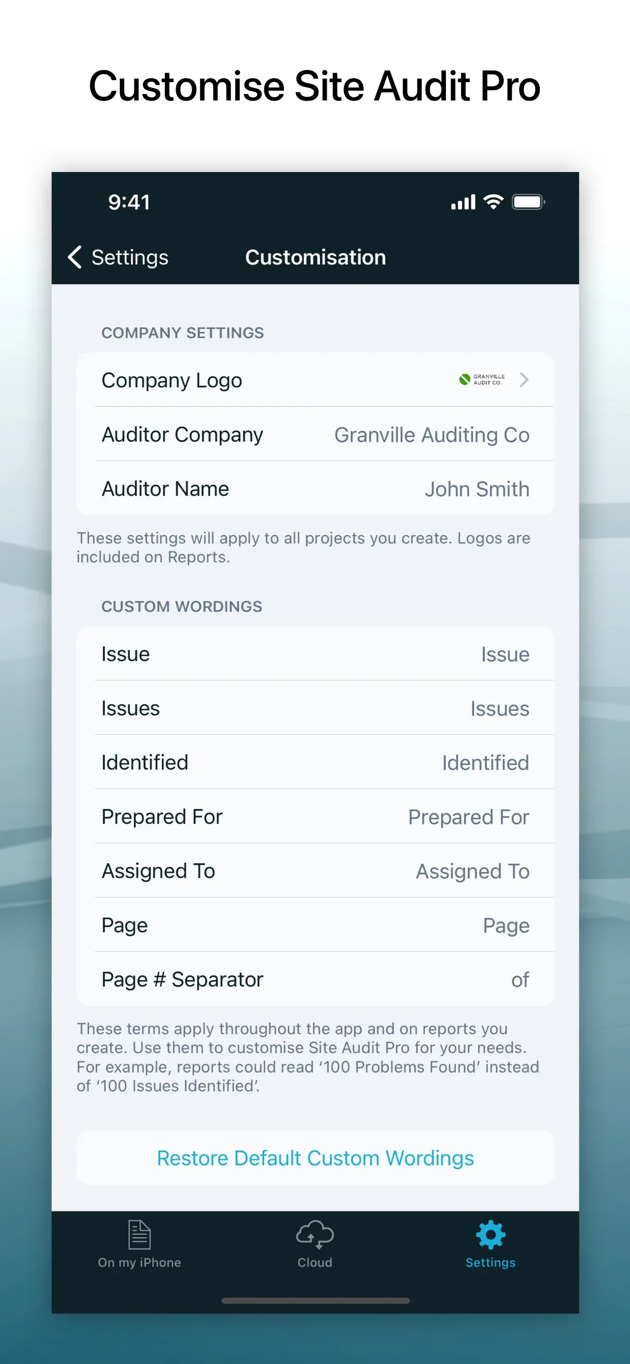 Site Audit Pro app store screenshot 8 — Productivity (iOS)