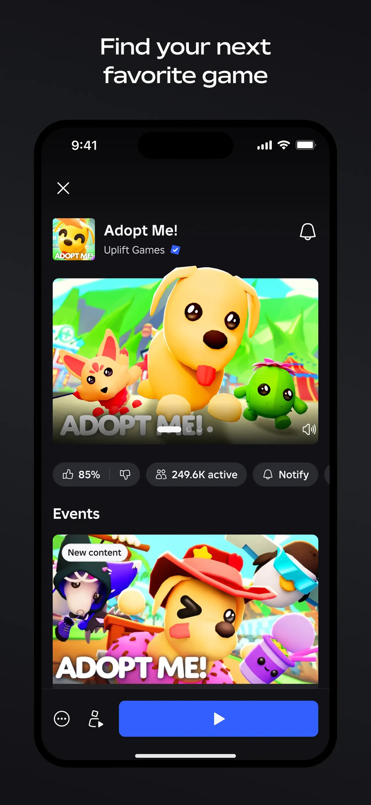 Roblox app store screenshot 2 — Games (iOS)