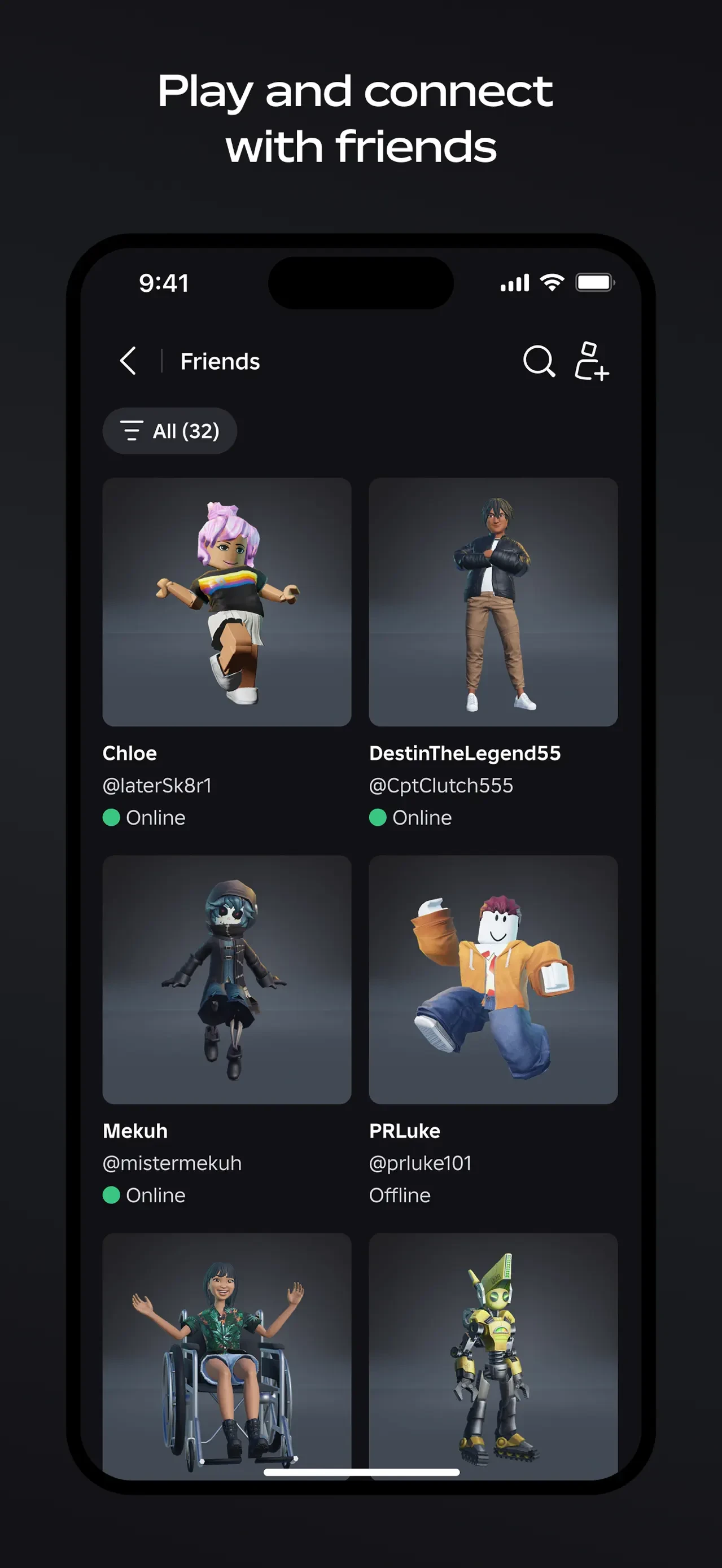 Roblox app store screenshot 4 — Games (iOS)