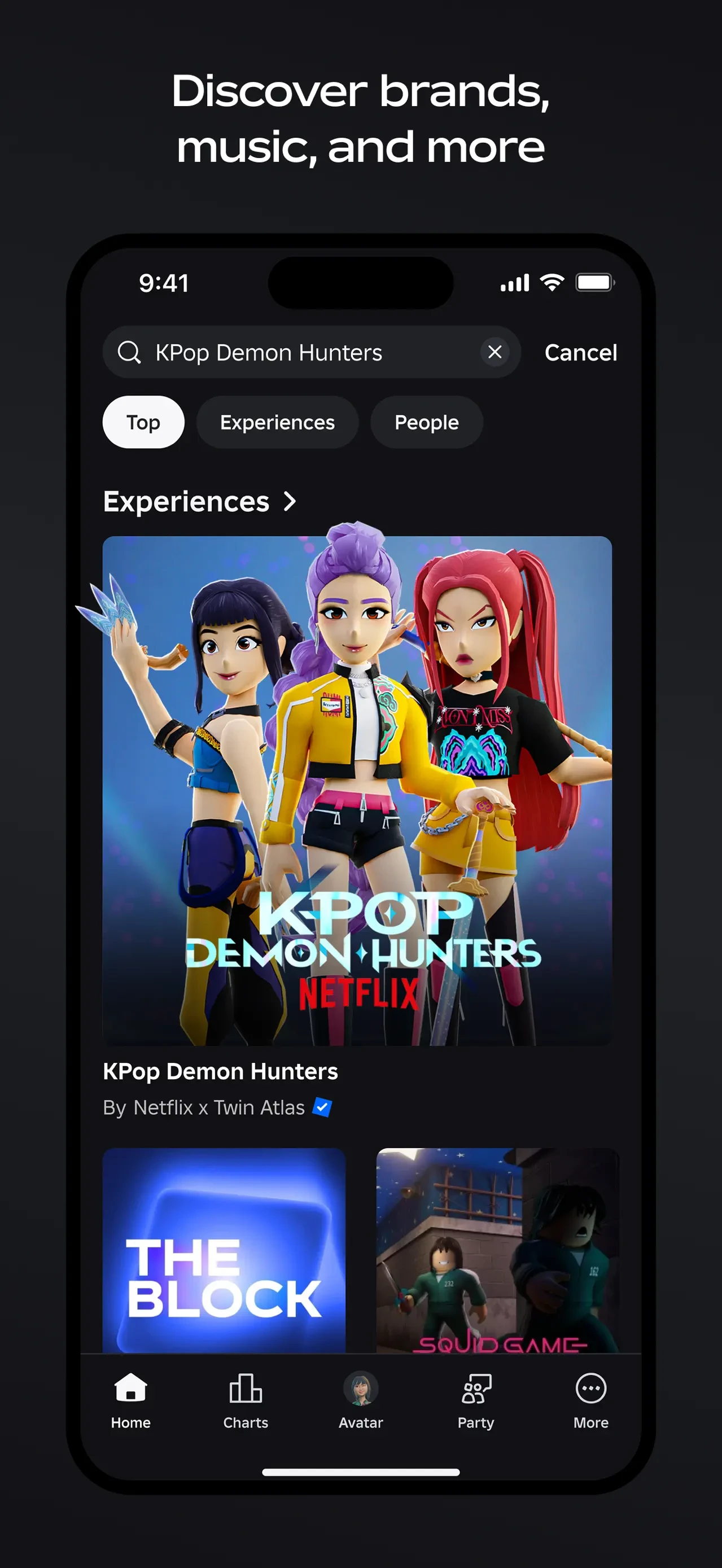 Roblox app store screenshot 5 — Games (iOS)
