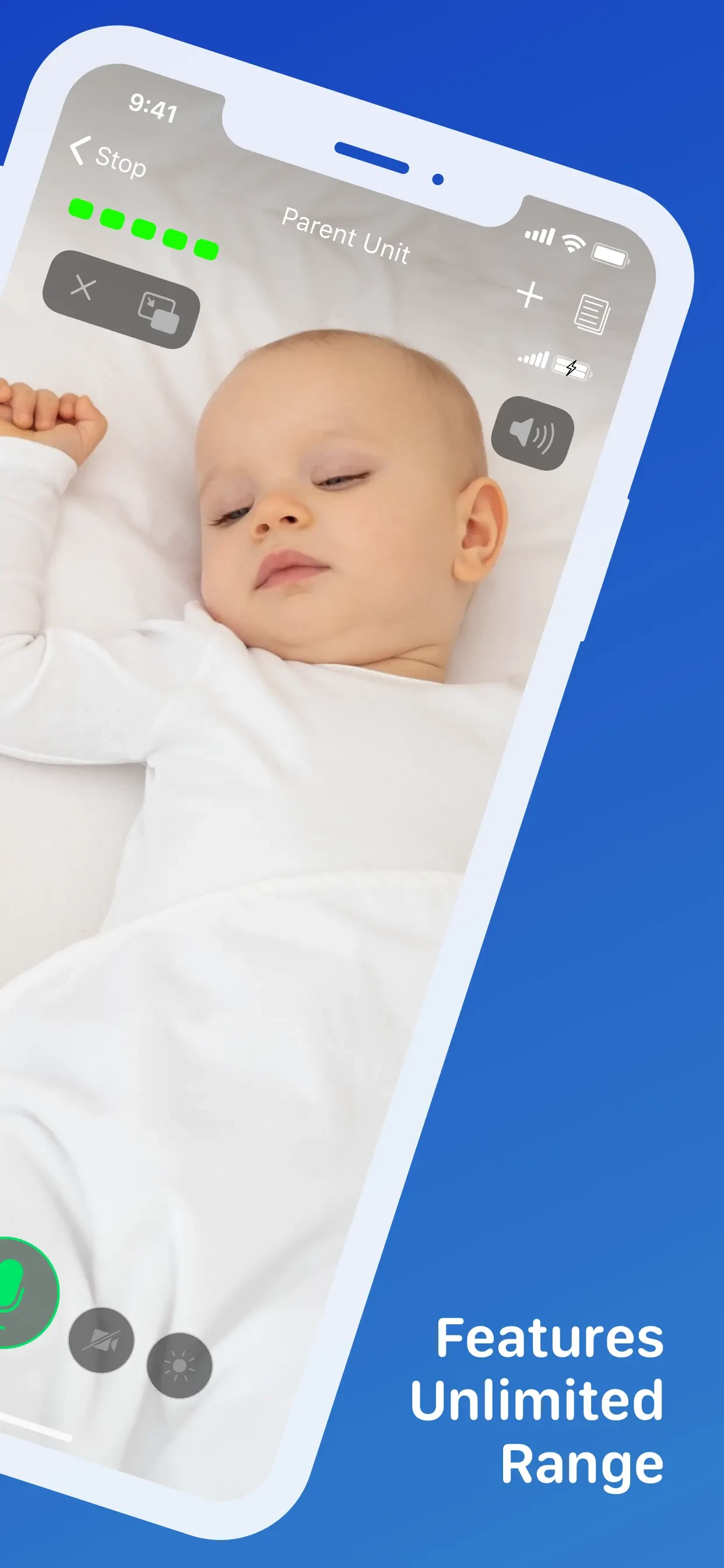 Cloud Baby Monitor app store screenshot 2 — Lifestyle (iOS)