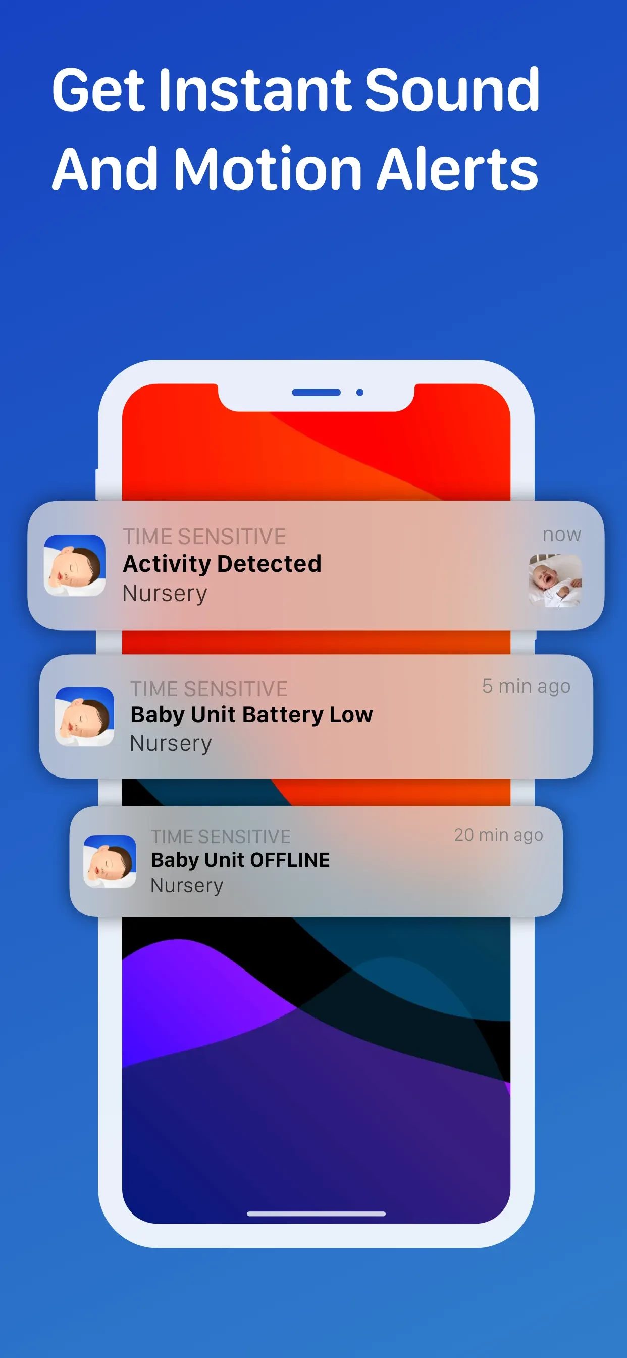 Cloud Baby Monitor app store screenshot 4 — Lifestyle (iOS)