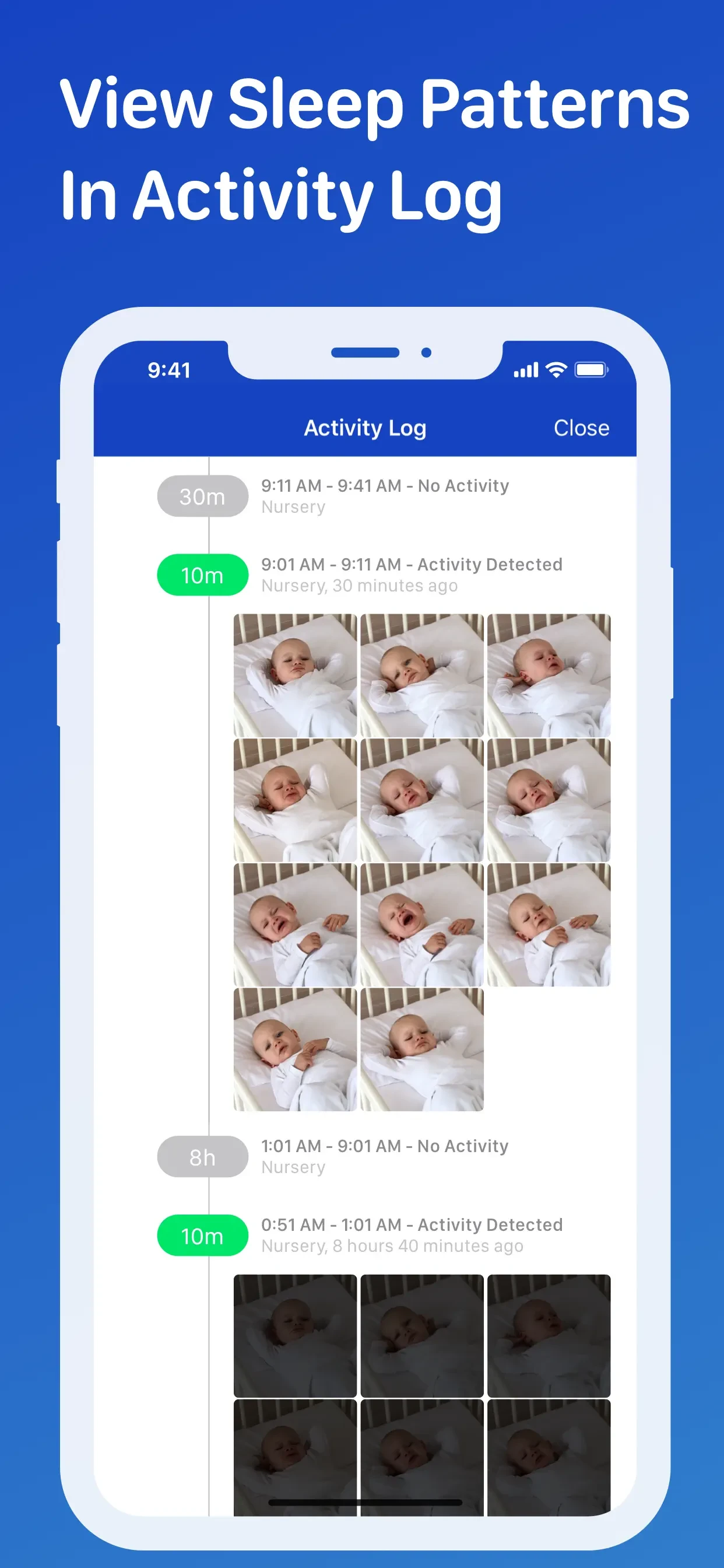 Cloud Baby Monitor app store screenshot 6 — Lifestyle (iOS)