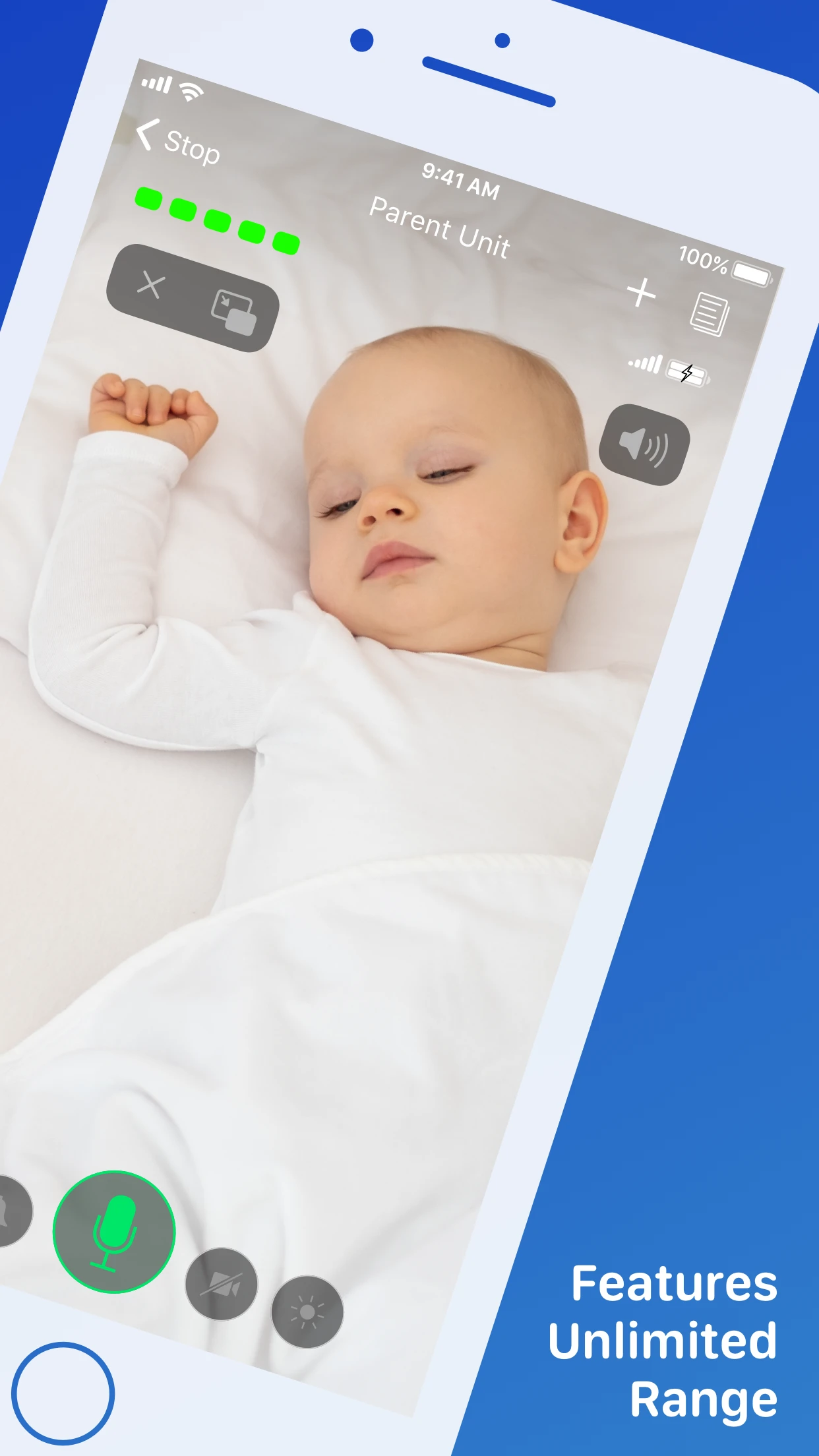 Cloud Baby Monitor app store screenshot 2 — Lifestyle (iOS)
