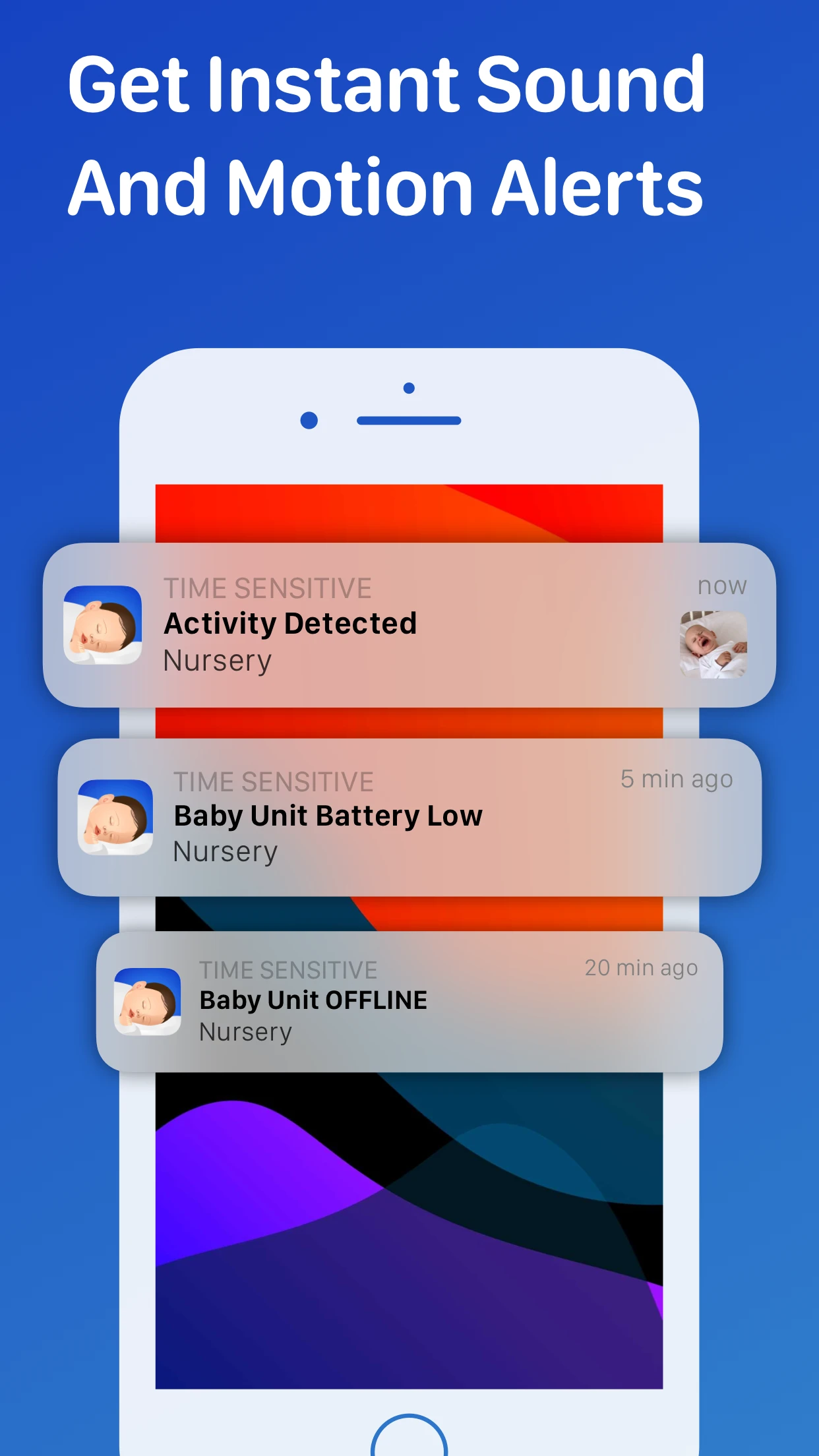 Cloud Baby Monitor app store screenshot 4 — Lifestyle (iOS)