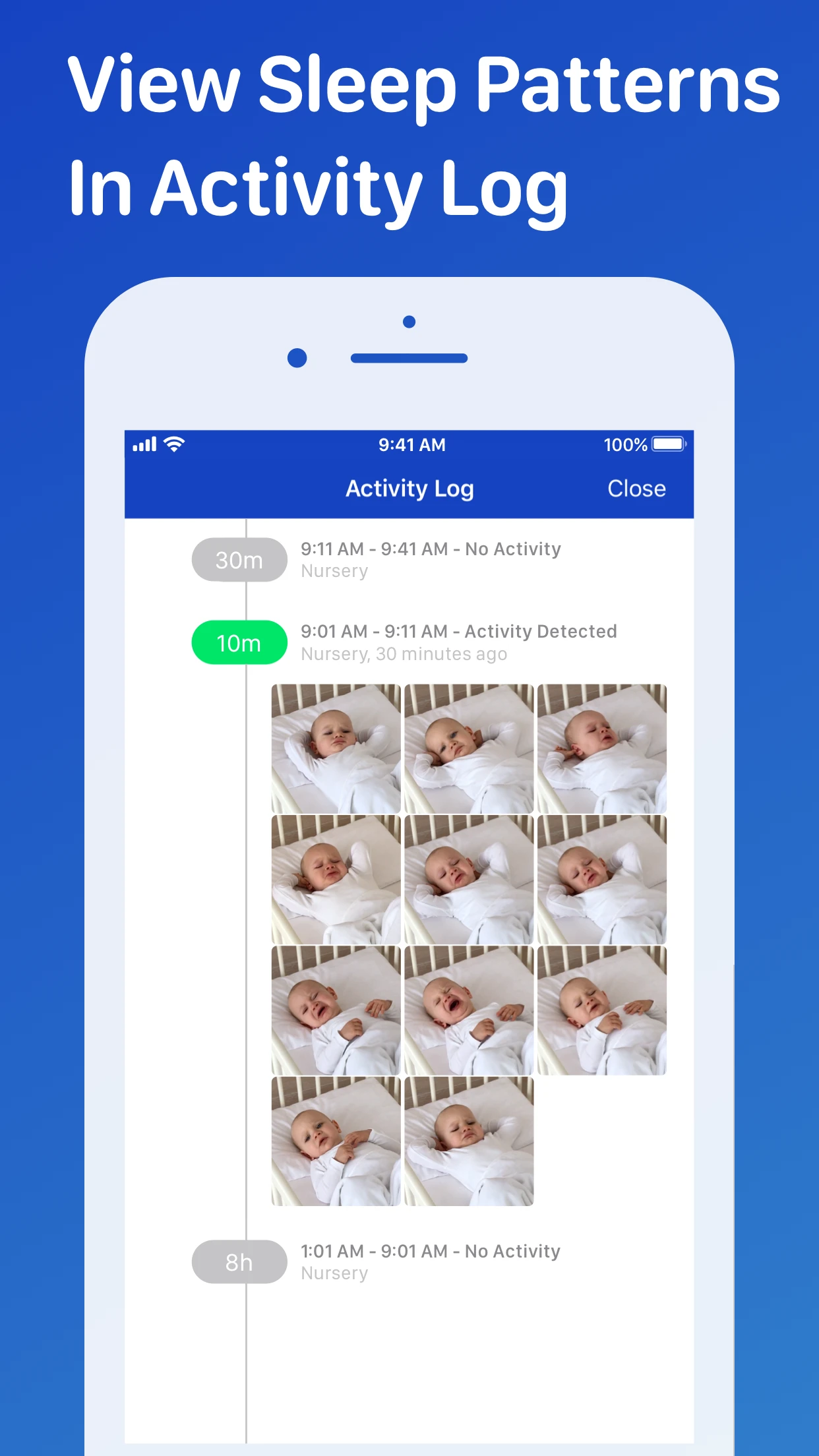 Cloud Baby Monitor app store screenshot 6 — Lifestyle (iOS)