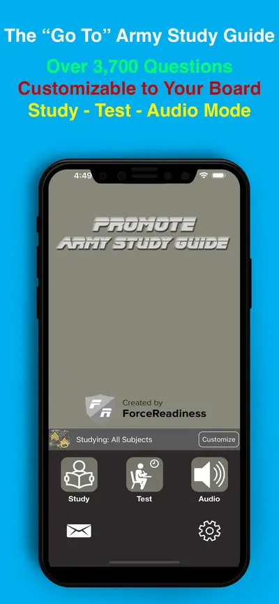 PROmote - Army Study Guide app store screenshot 1 — Education (iOS)