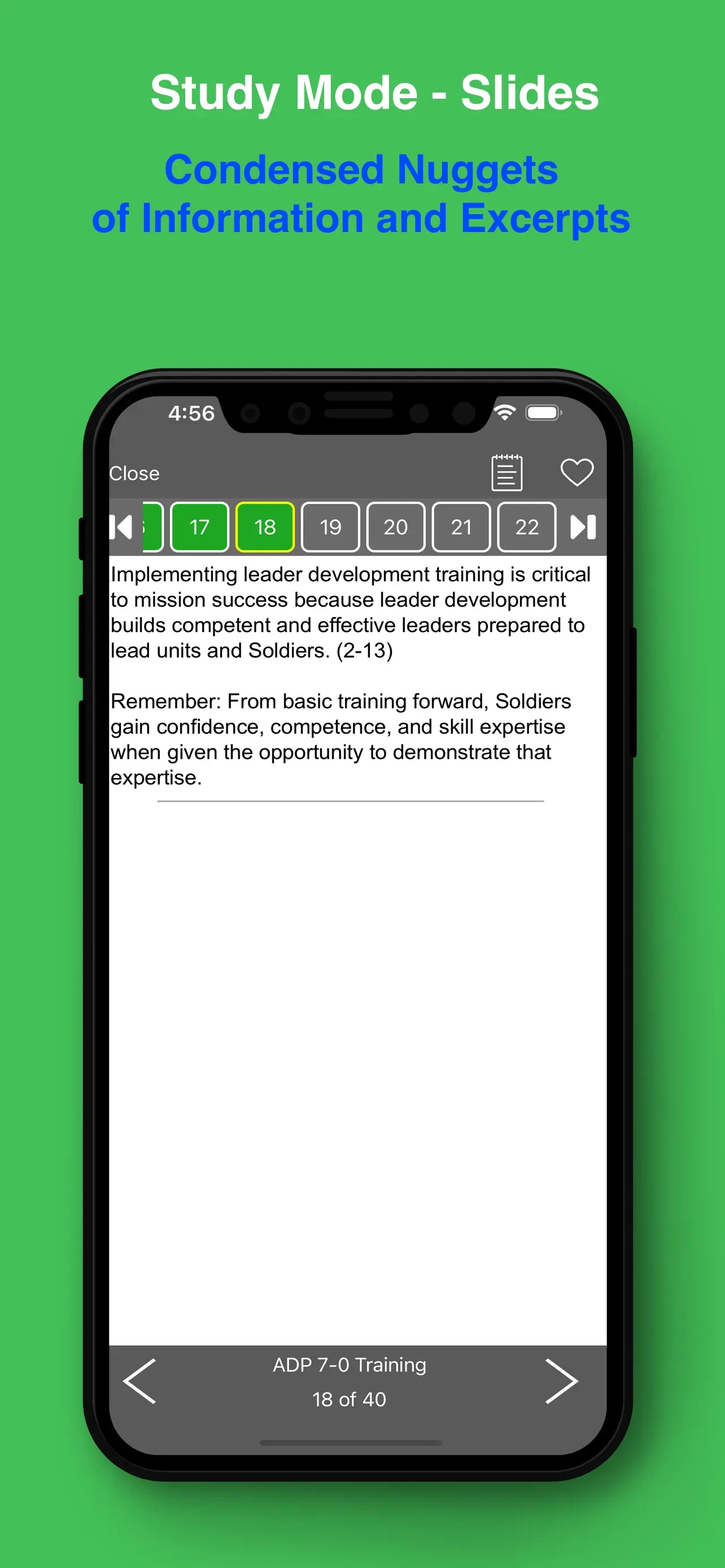 PROmote - Army Study Guide app store screenshot 4 — Education (iOS)