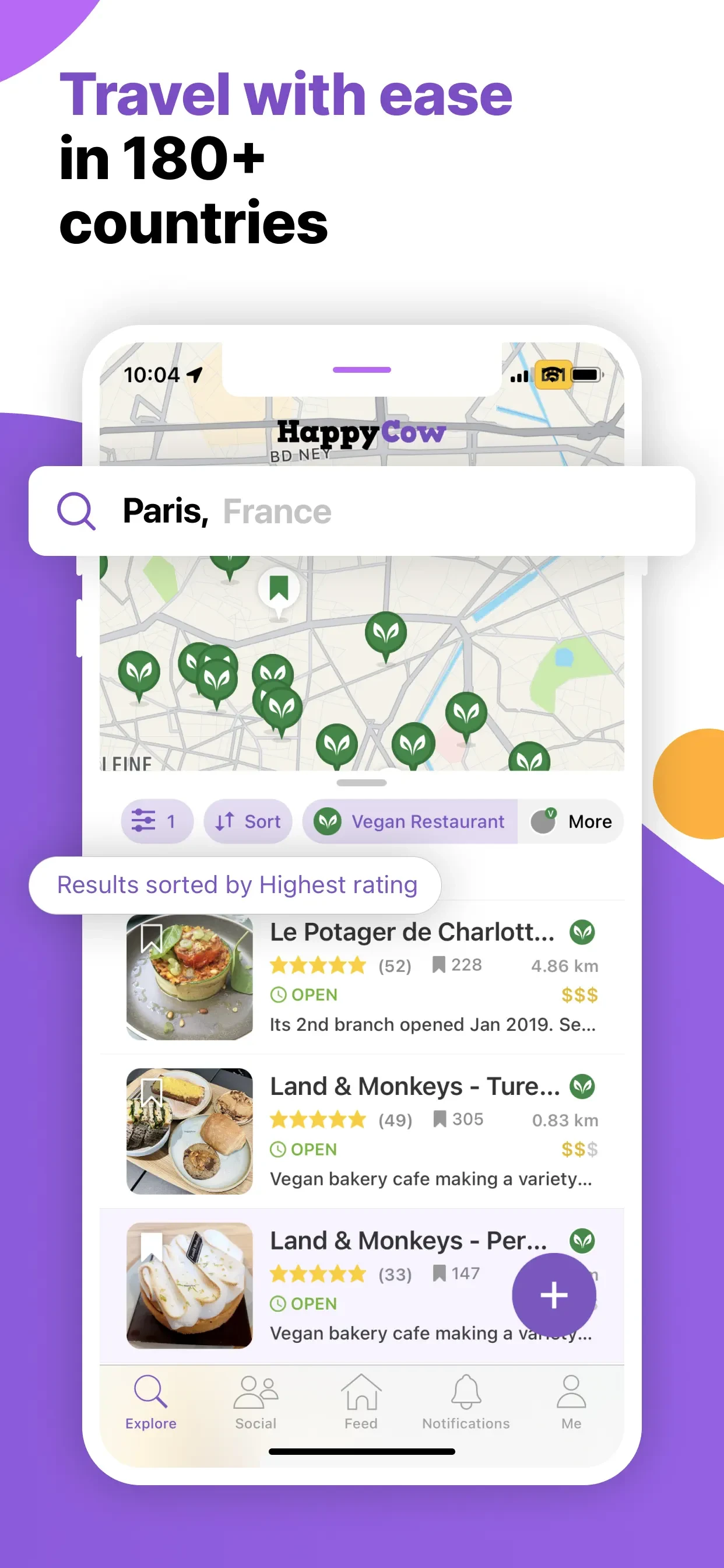 HappyCow - Vegan Food Near You app store screenshot 4 — Travel (iOS)
