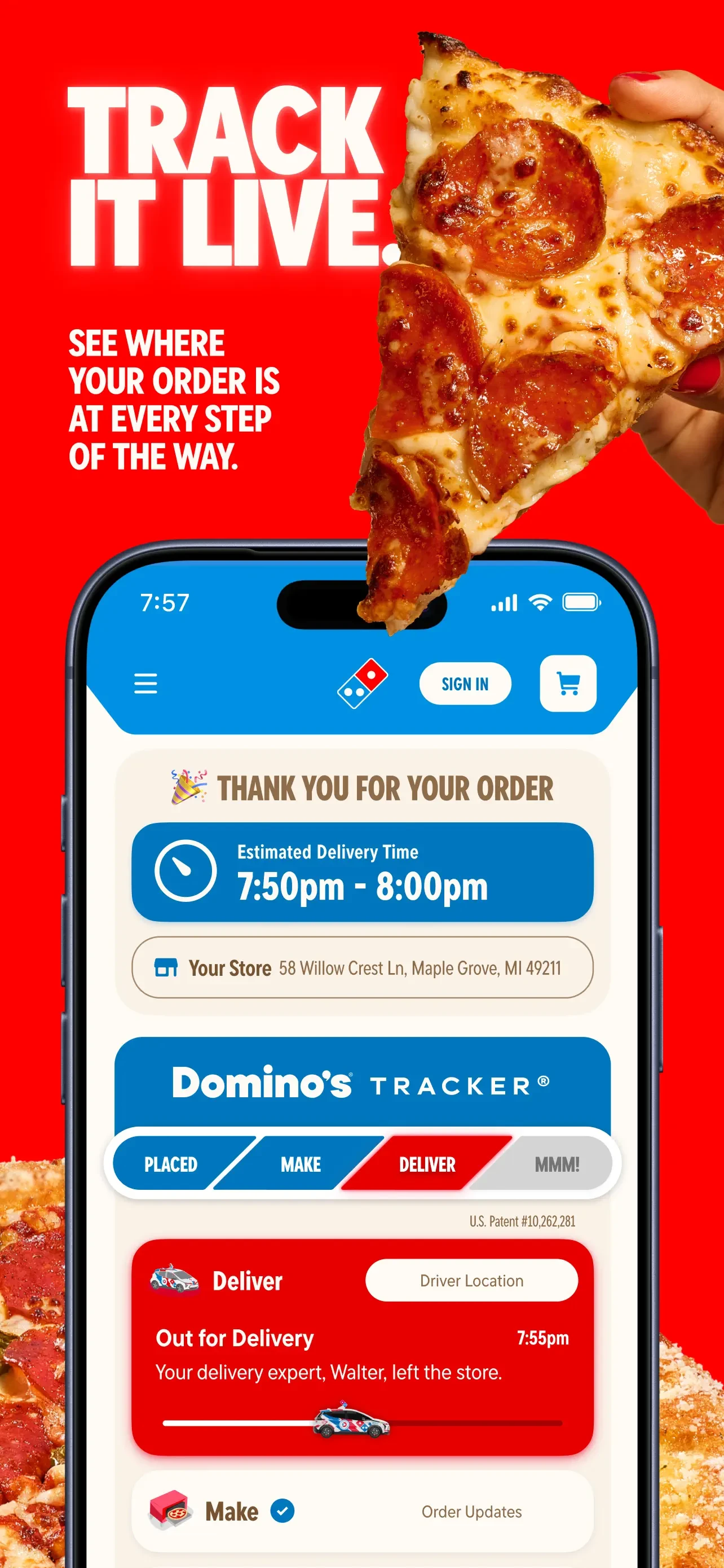 Domino's Pizza USA app store screenshot 2 — Unknown (iOS)