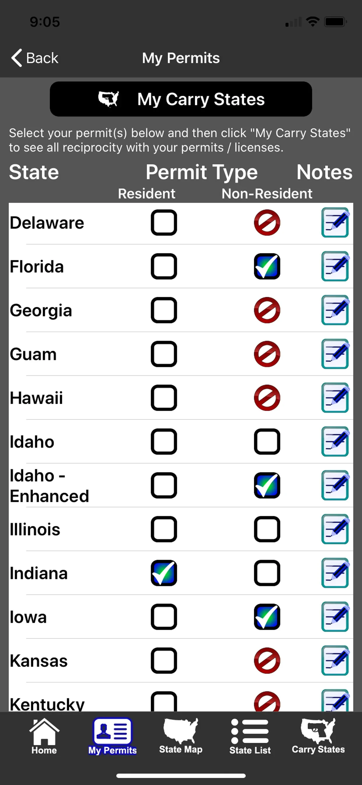 CCW – Concealed Carry 50 State app store screenshot 3 — Reference (iOS)