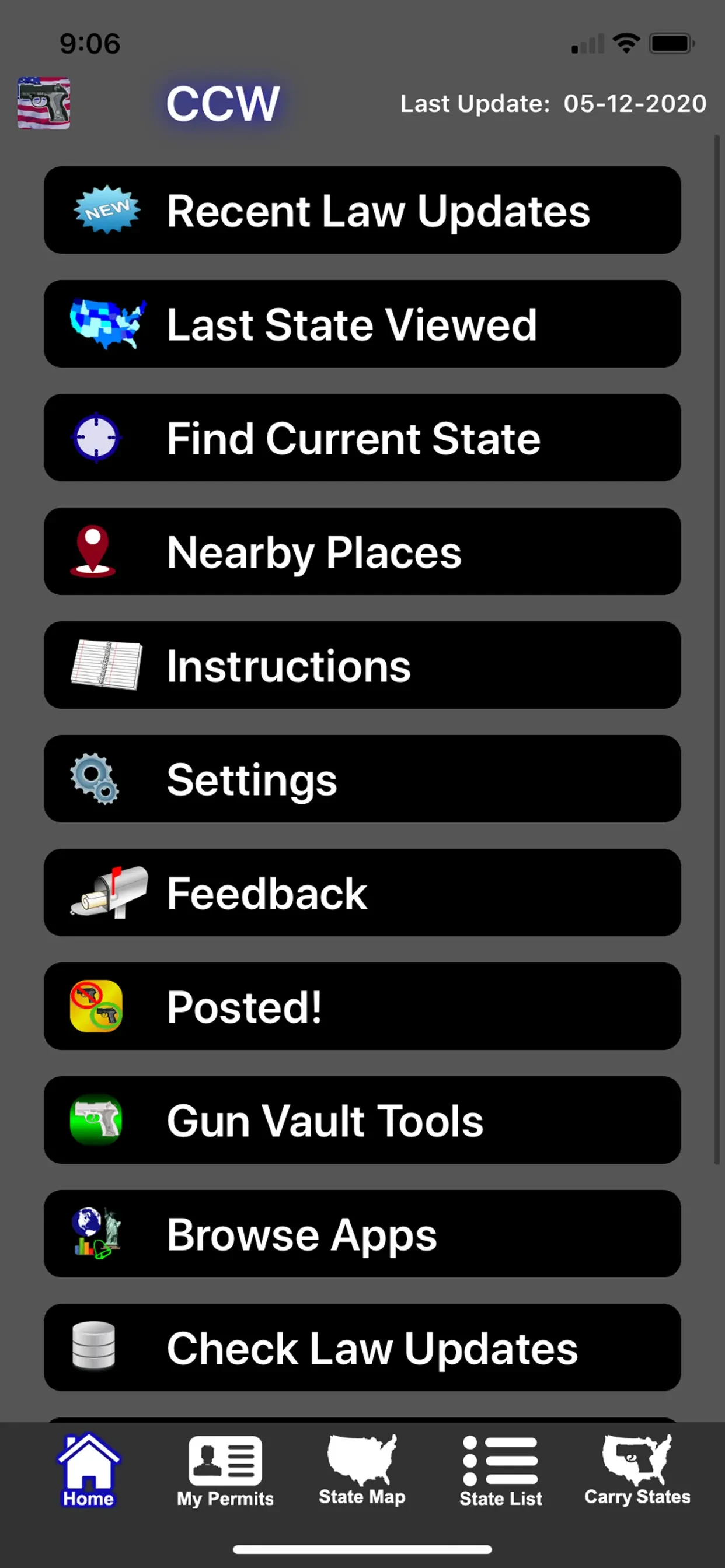 CCW – Concealed Carry 50 State app store screenshot 5 — Reference (iOS)