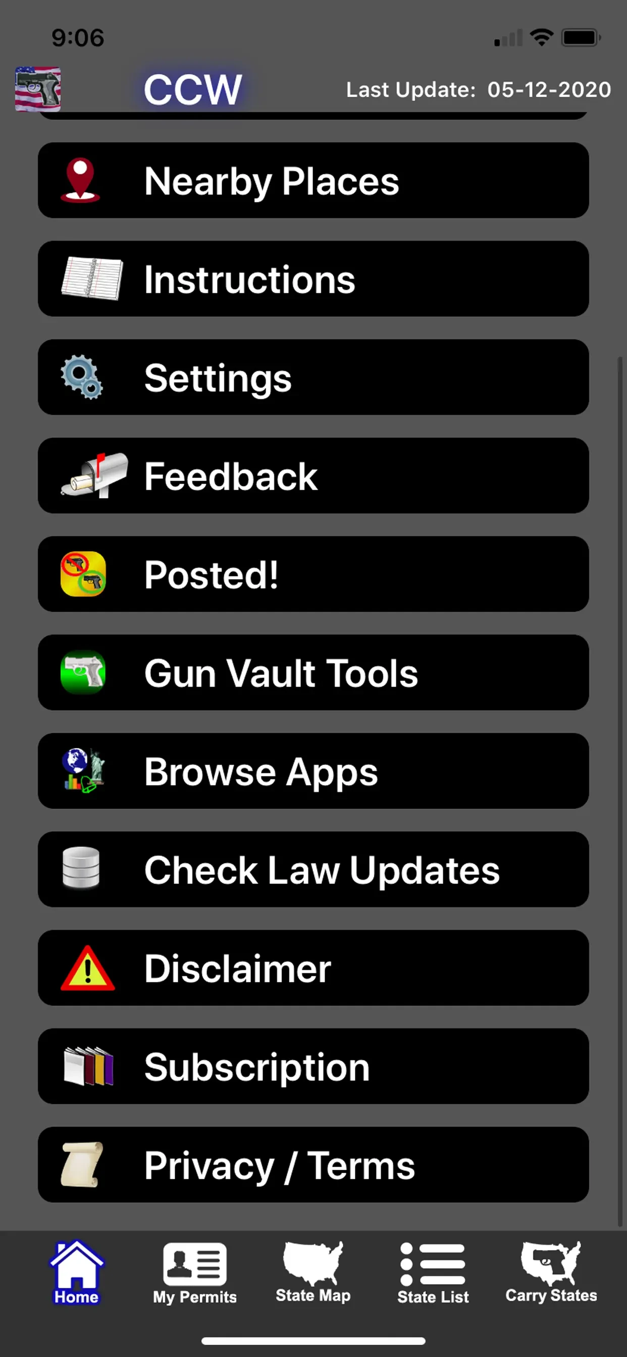CCW – Concealed Carry 50 State app store screenshot 9 — Reference (iOS)