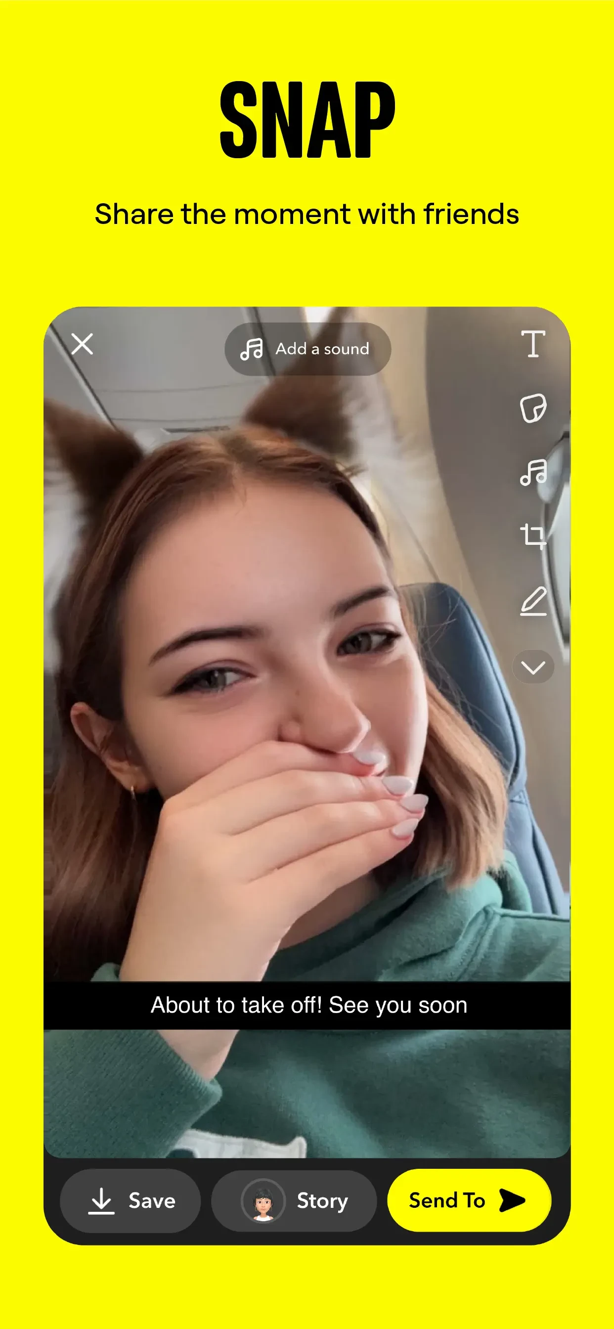 Snapchat app store screenshot 1 — Photo & Video (iOS)