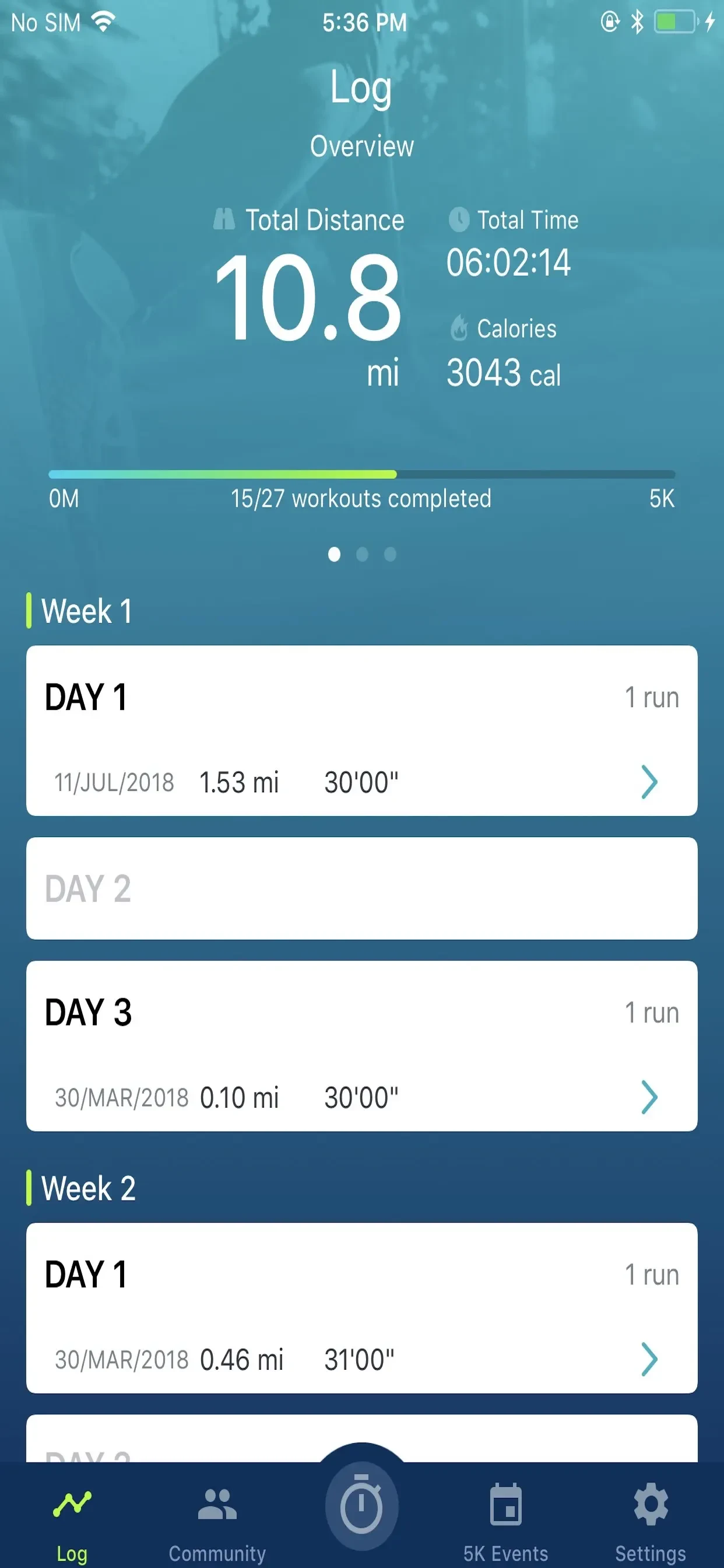 Couch to 5K® - Run training app store screenshot 4 — Health & Fitness (iOS)