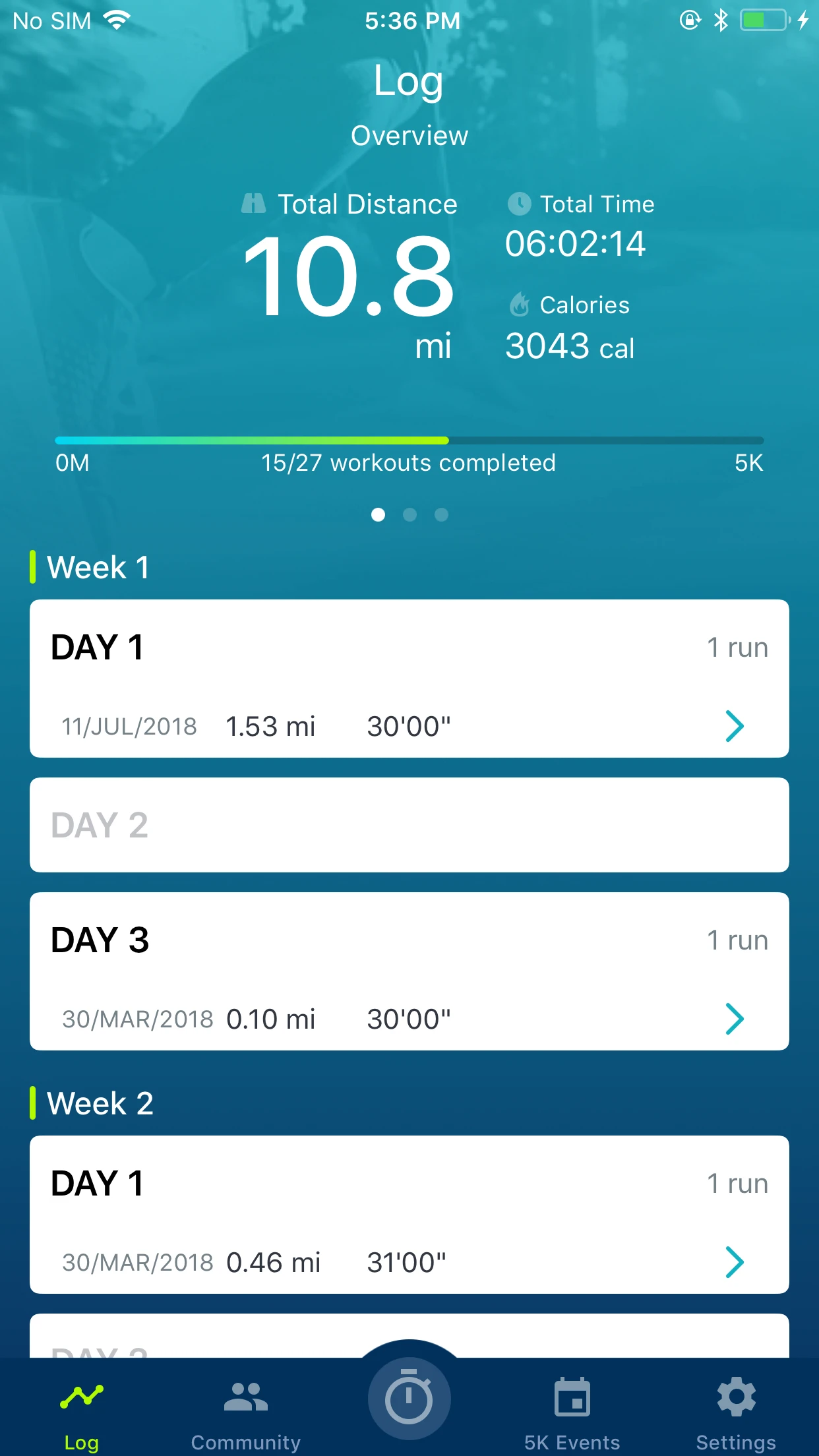 Couch to 5K® - Run training app store screenshot 4 — Health & Fitness (iOS)