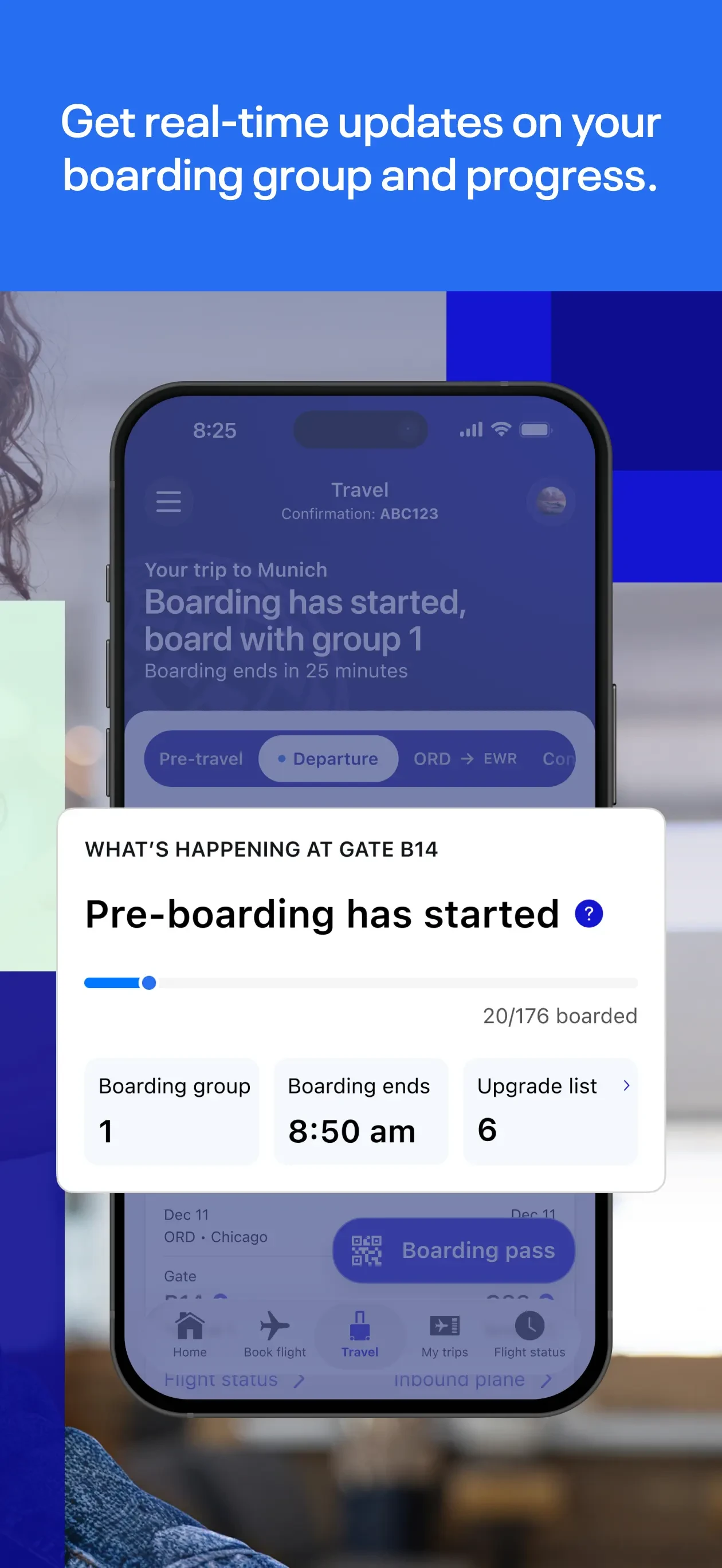 United Airlines app store screenshot 2 — Travel (iOS)
