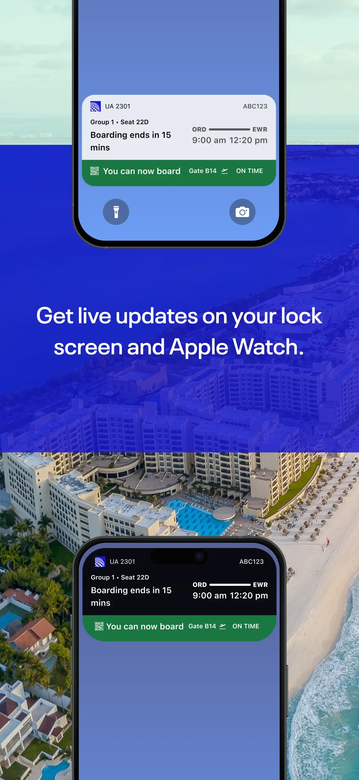 United Airlines app store screenshot 4 — Travel (iOS)