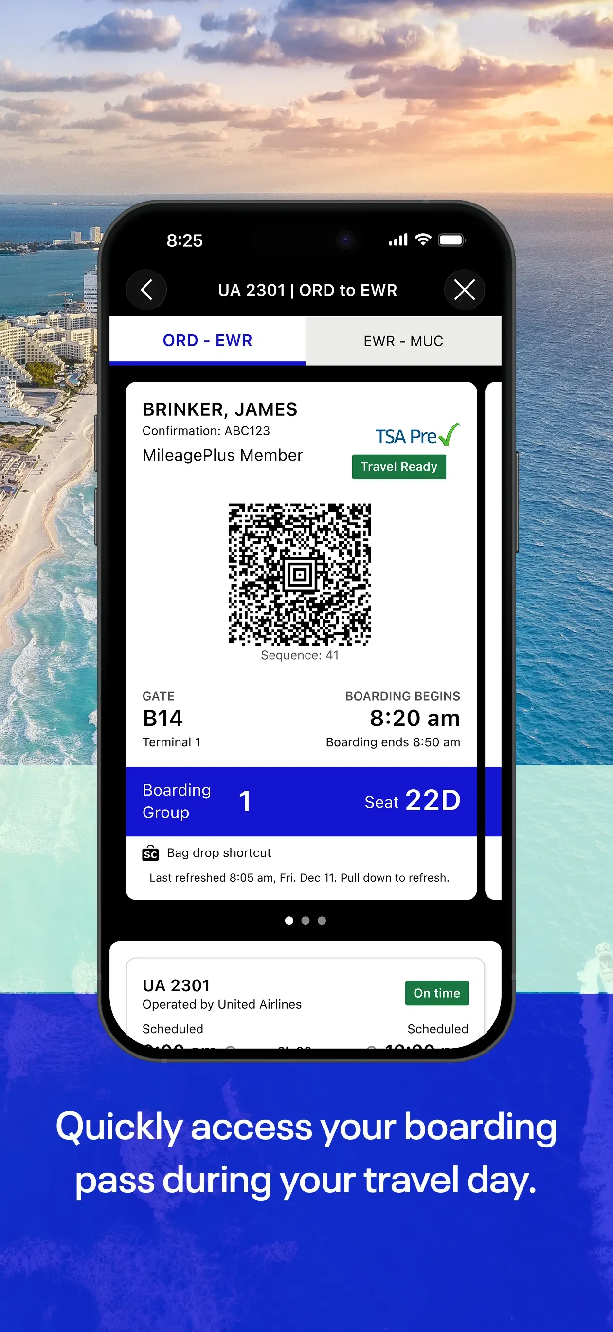 United Airlines app store screenshot 5 — Travel (iOS)