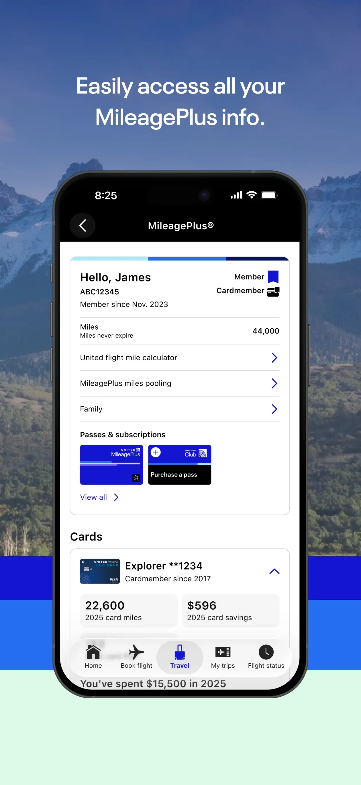 United Airlines app store screenshot 7 — Travel (iOS)