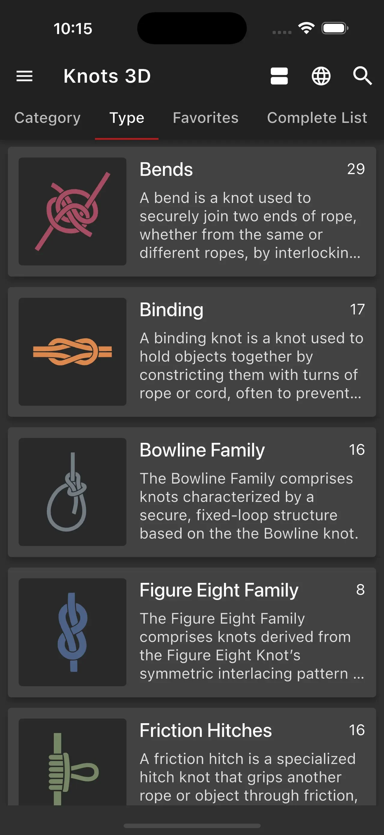 Knots 3D app store screenshot 4 — Reference (iOS)