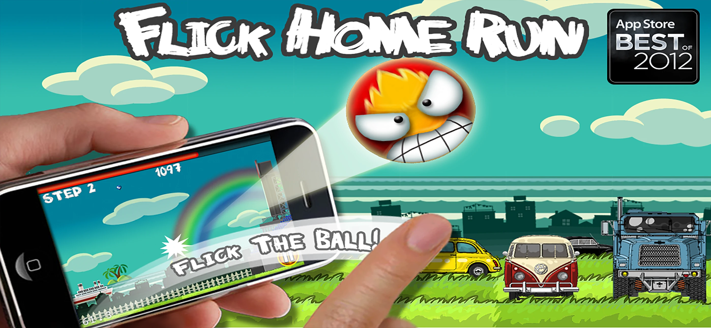 Flick Home Run ! app store screenshot 1 — Games (iOS)