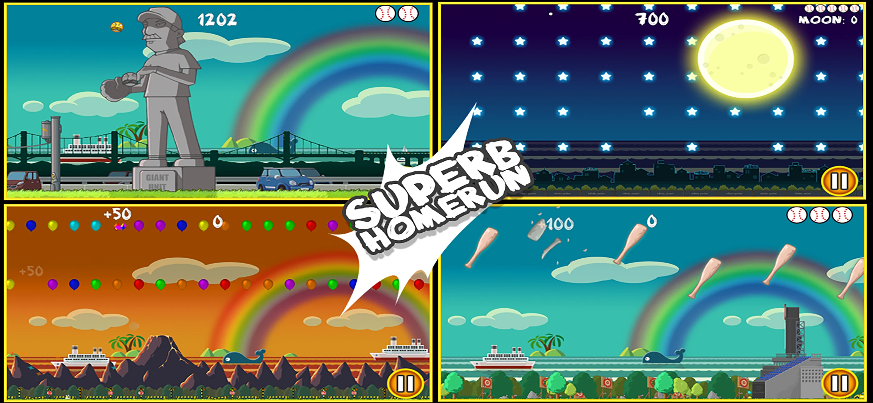 Flick Home Run ! app store screenshot 4 — Games (iOS)