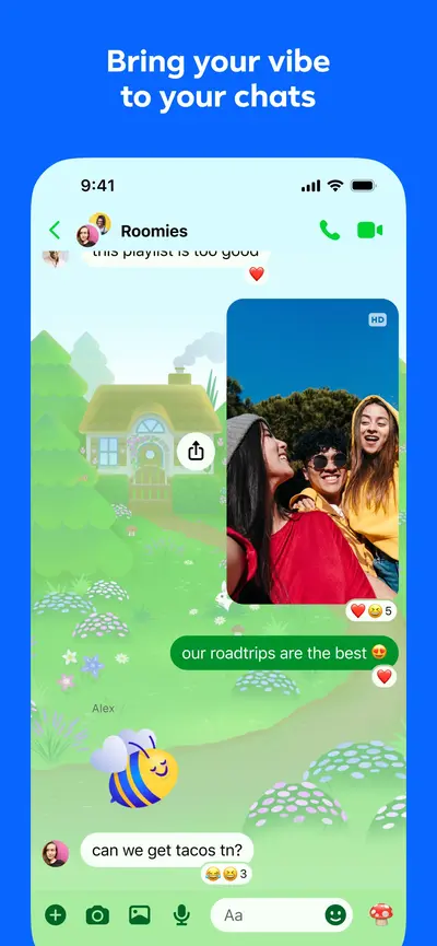 Messenger app store screenshot 1 — Social Networking (iOS)